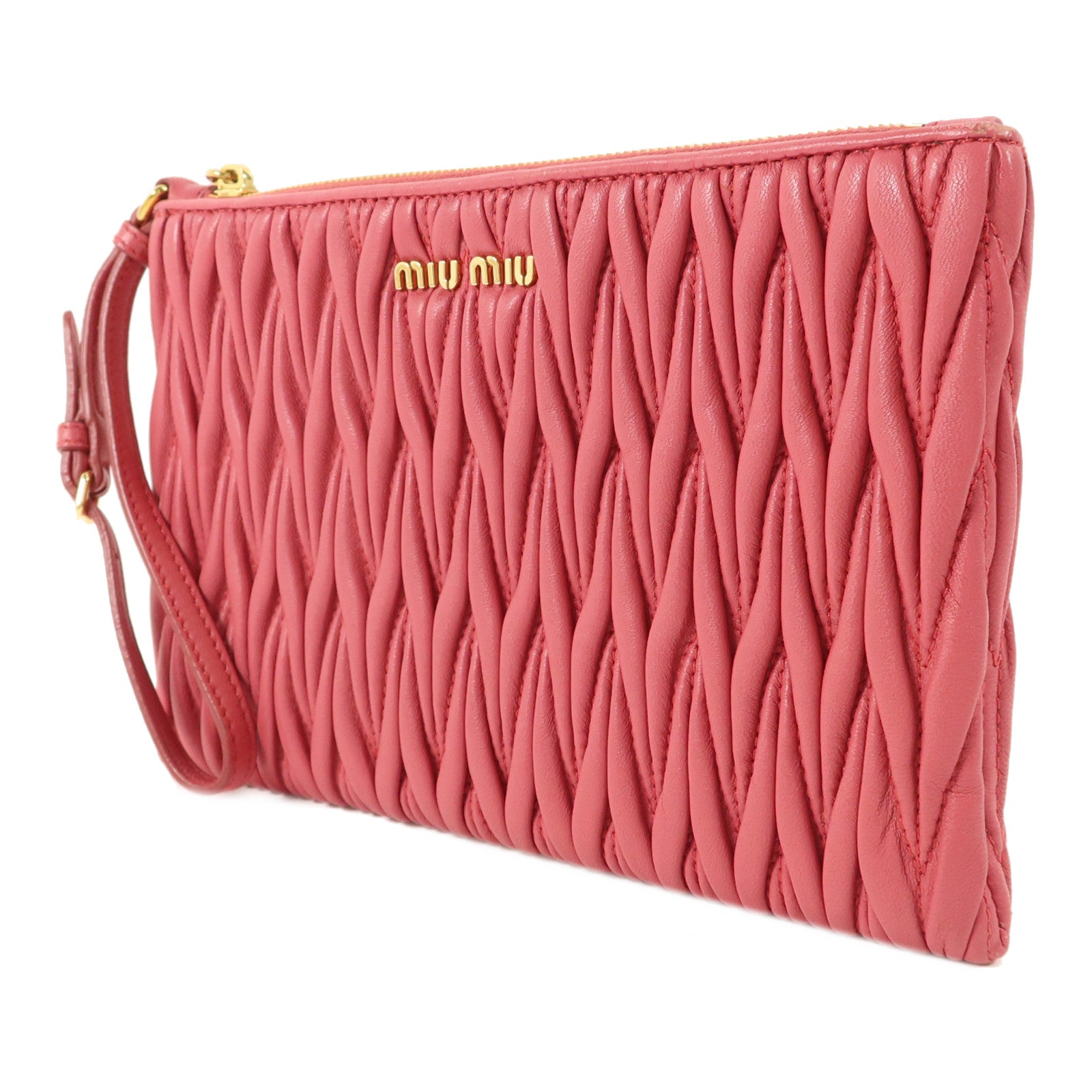 Miu Miu 羊皮皮革Pouch手拿包