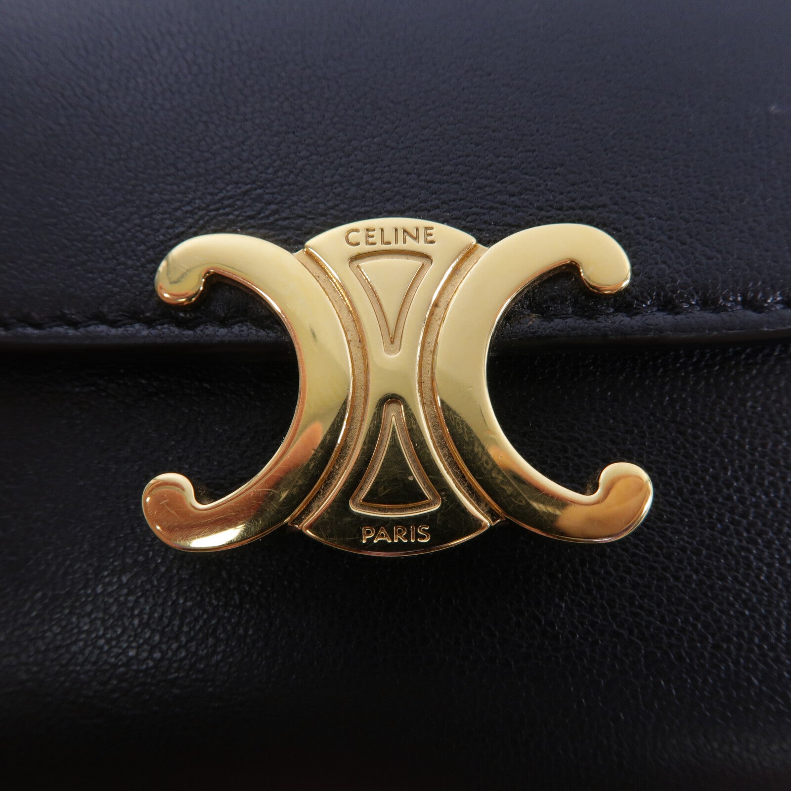 CELINE 羊皮皮革Small Flap Wallet銀包