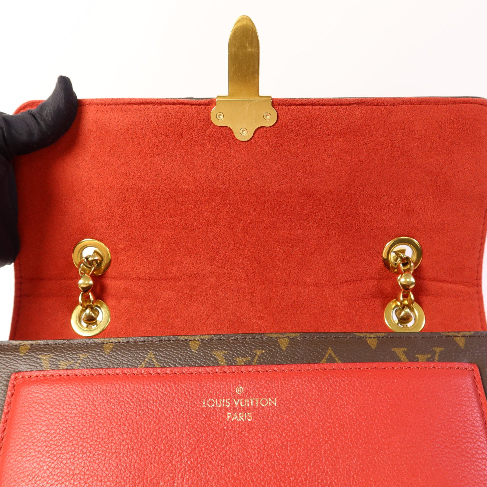 LOUIS VUITTON Monogram Victoire金扣鏈帶肩背袋