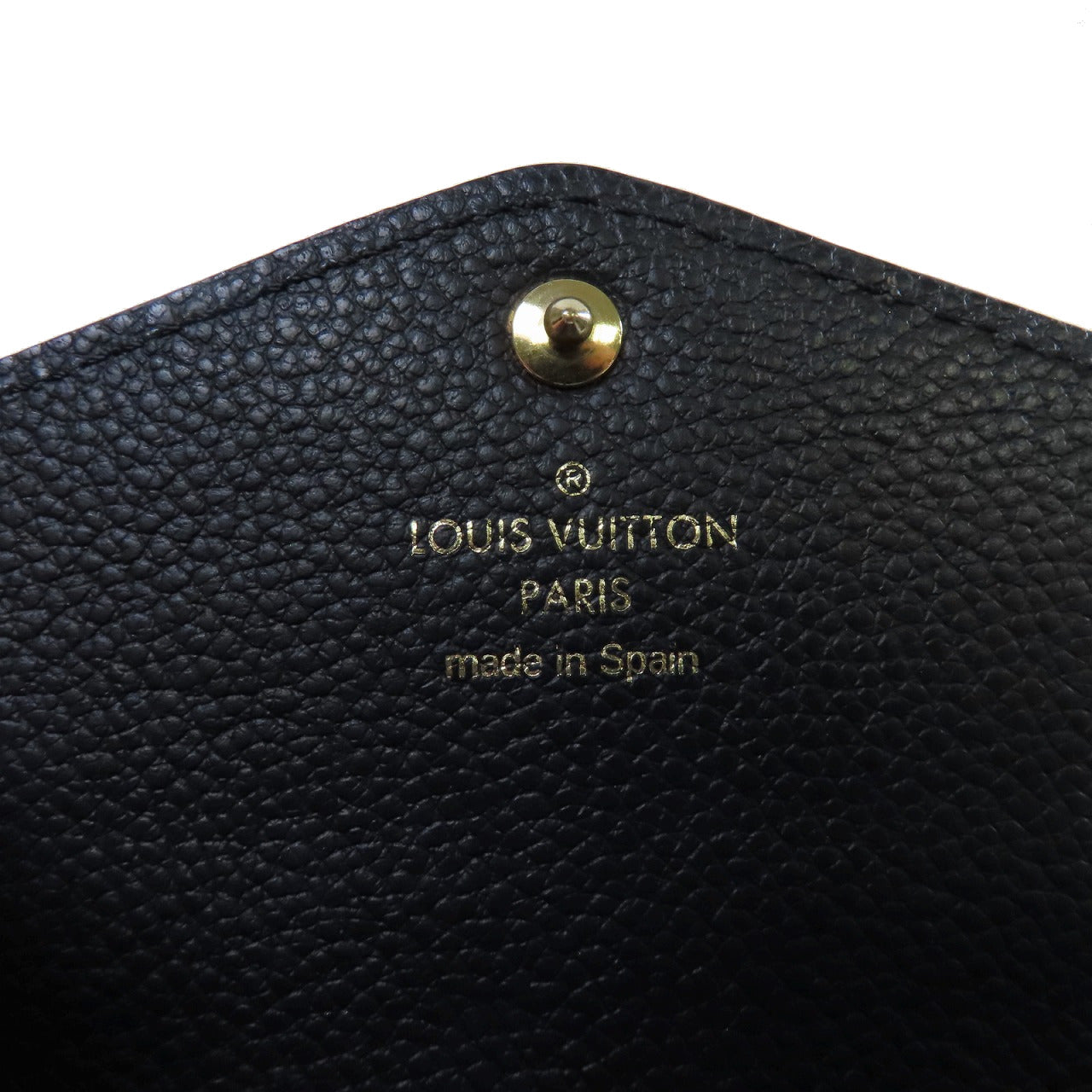 LOUIS VUITTON Monogram Empreinte Sarah Continental Long Wallet金扣長錢包黑色