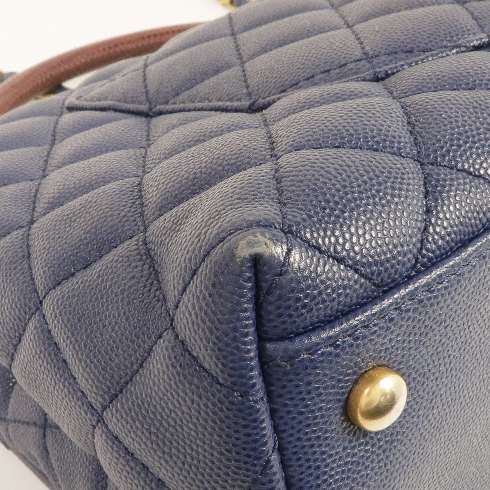 CHANEL 蜥蝪/牛皮皮革Coco Handle Medium金扣手挽肩背兩用袋