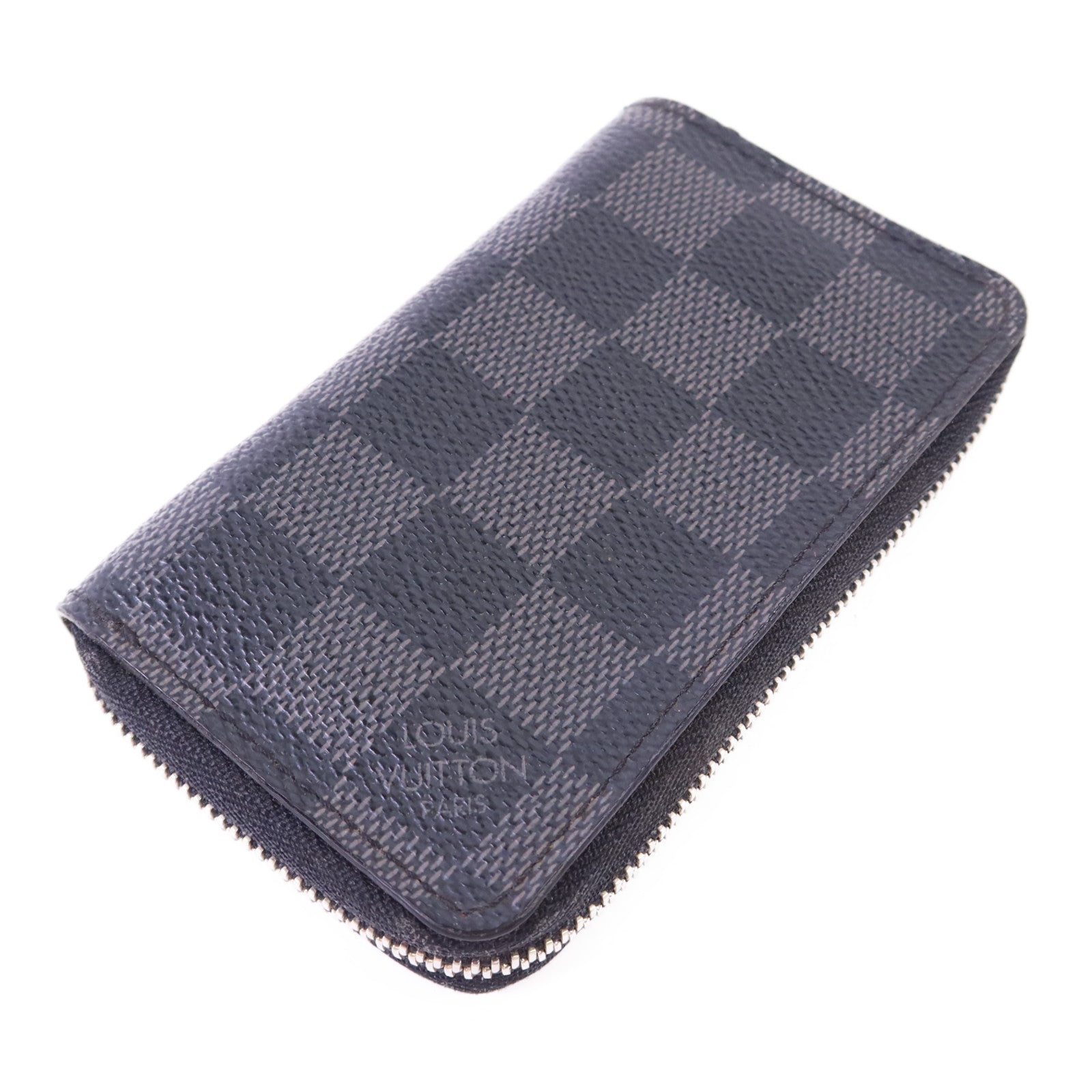 LOUIS VUITTON Damier Graphite Card Case銀扣卡片套
