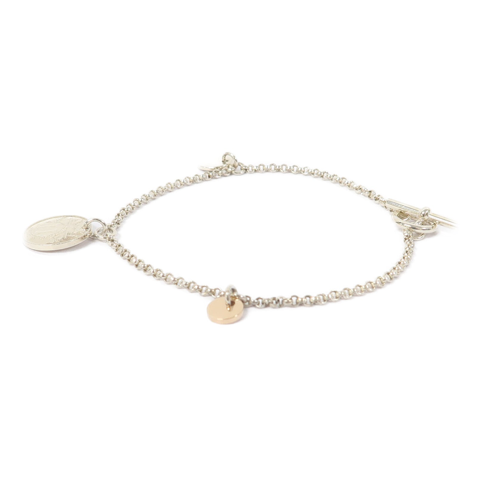 HERMES 925純銀/18K玫瑰金Bracelet手鏈