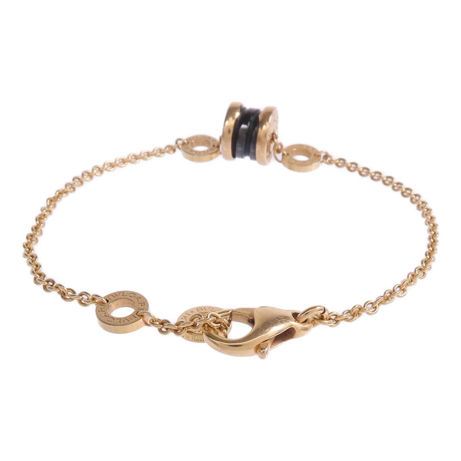 BVLGARI 18K玫瑰金/陶瓷B.zero 1 Bracelet手鏈
