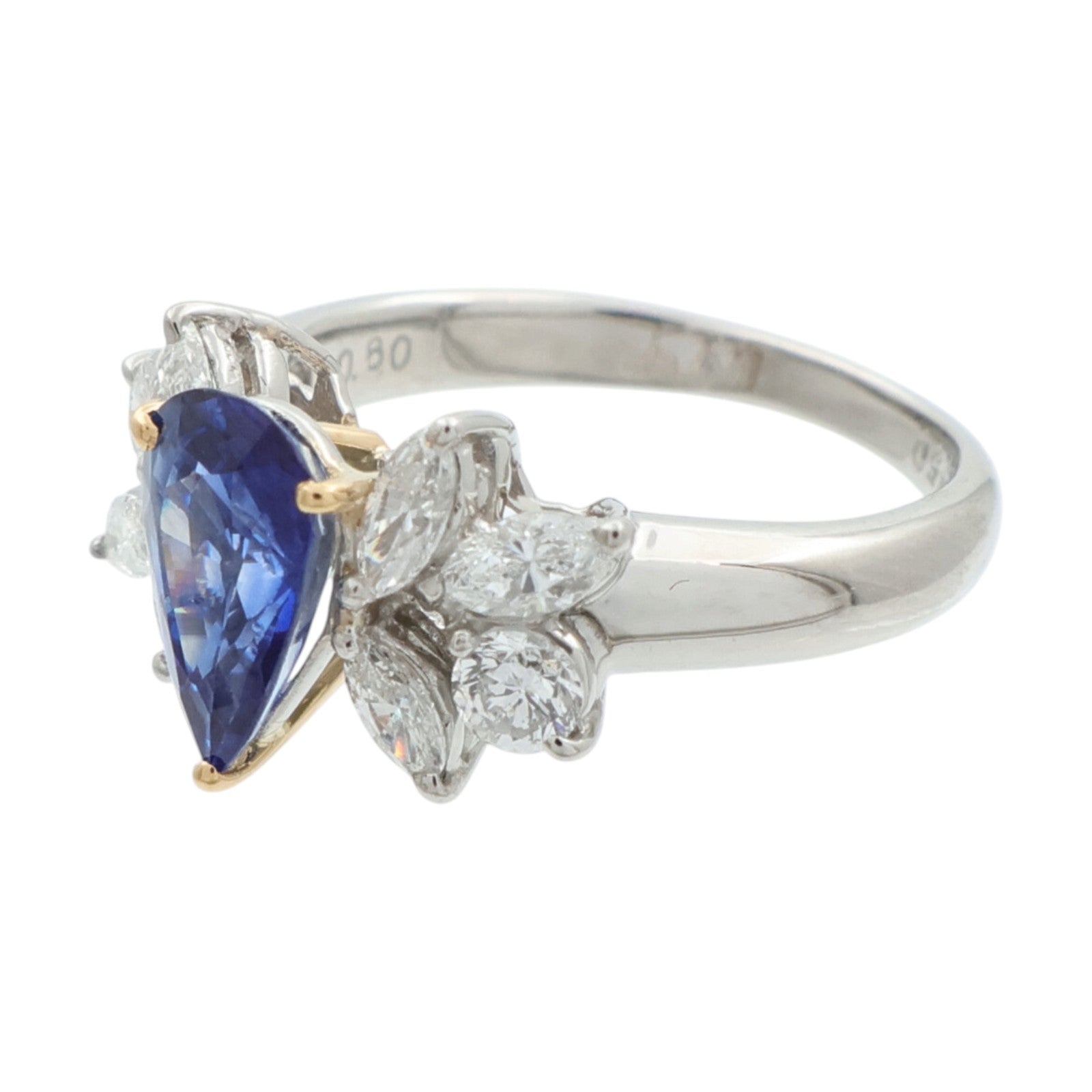 JEWELRY 18K白金/PT900鉑金/藍寶石Sapphire鑽石項鍊