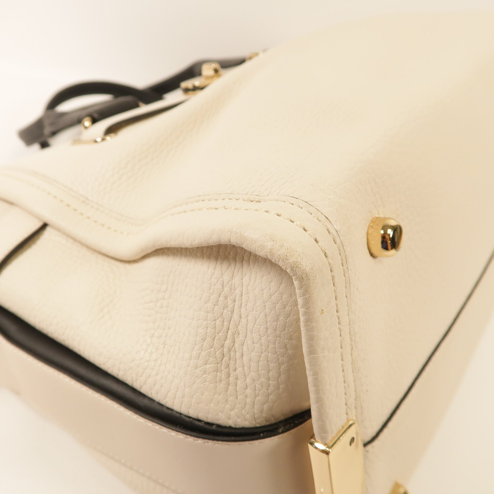 COACH 牛皮皮革Shoulder Bag金扣手挽肩背兩用袋