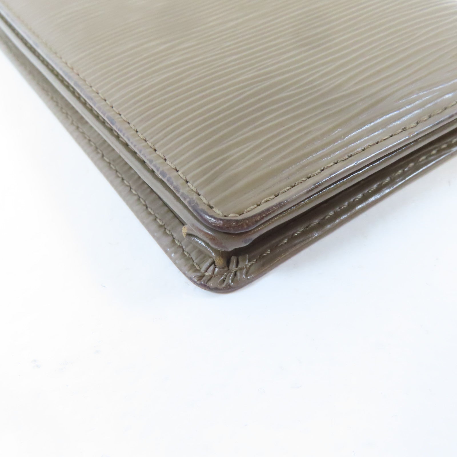 LOUIS VUITTON Epi Porte Cartes Credit "Poivre"長錢包啡色