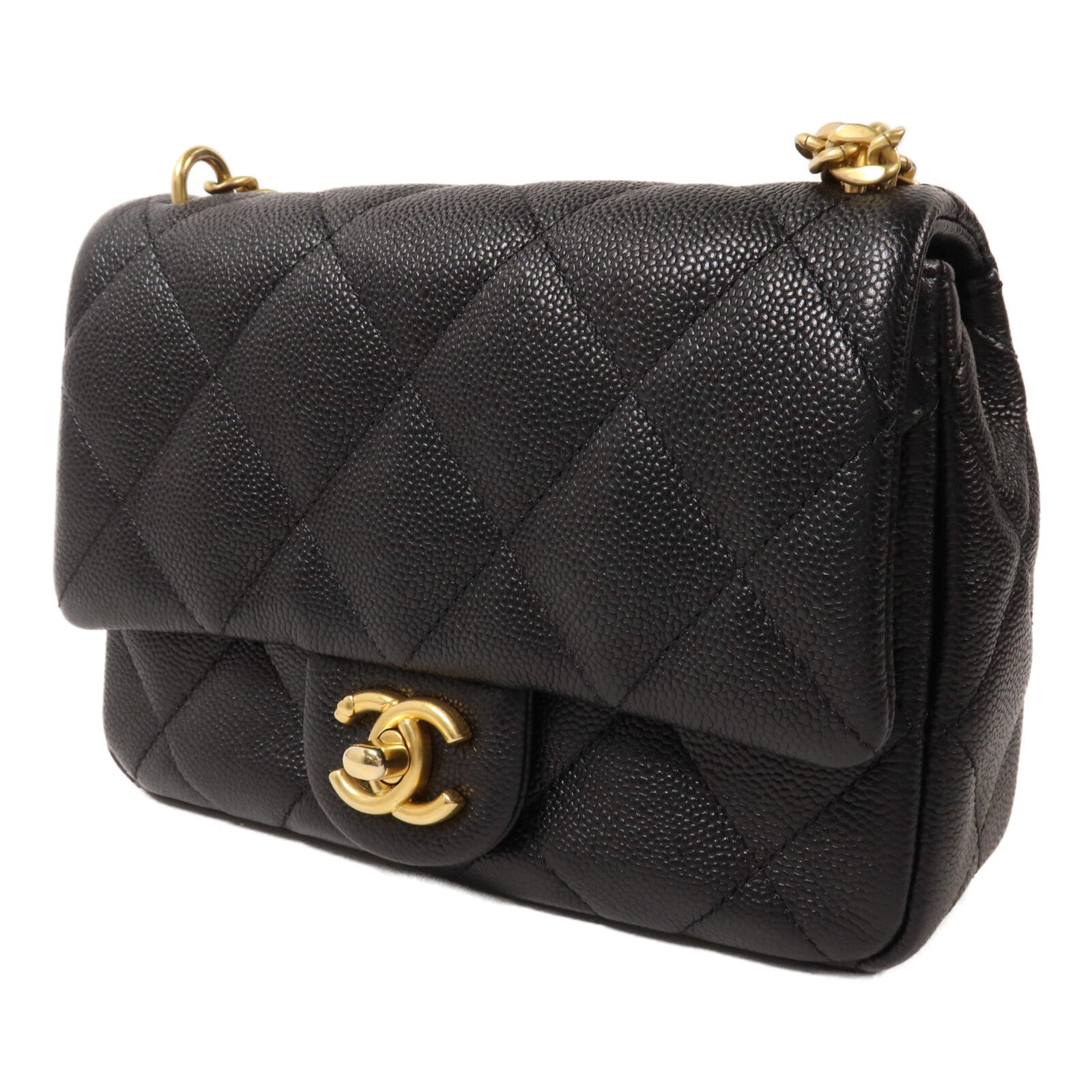 CHANEL 牛皮皮革Chain Shoulder鏈帶肩背袋