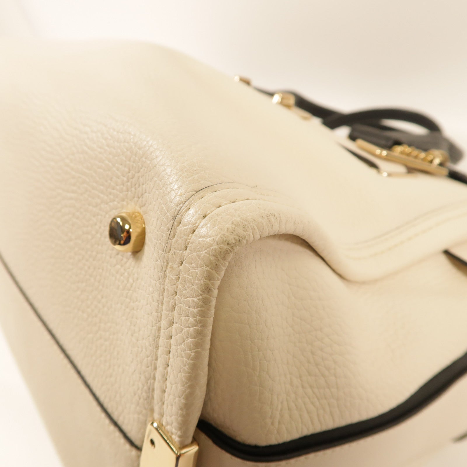 COACH 牛皮皮革Shoulder Bag金扣手挽肩背兩用袋