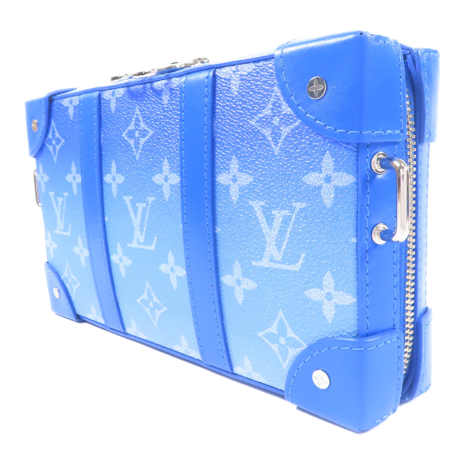 LOUIS VUITTON LV SHW Soft Trunk Wallet Shoulder Bag M45432 Monogram Clouds Blue