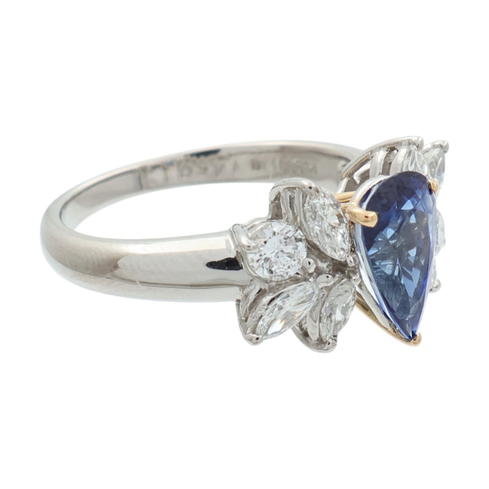 JEWELRY 18K白金/PT900鉑金/藍寶石Sapphire鑽石項鍊