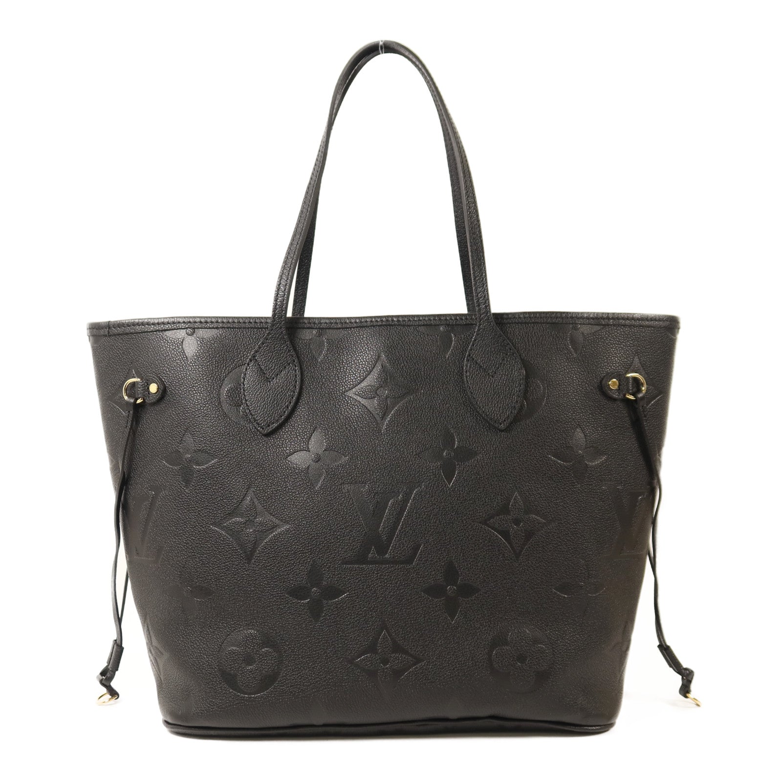 LOUIS VUITTON Monogram Empreinte Neverfull MM金扣手挽袋