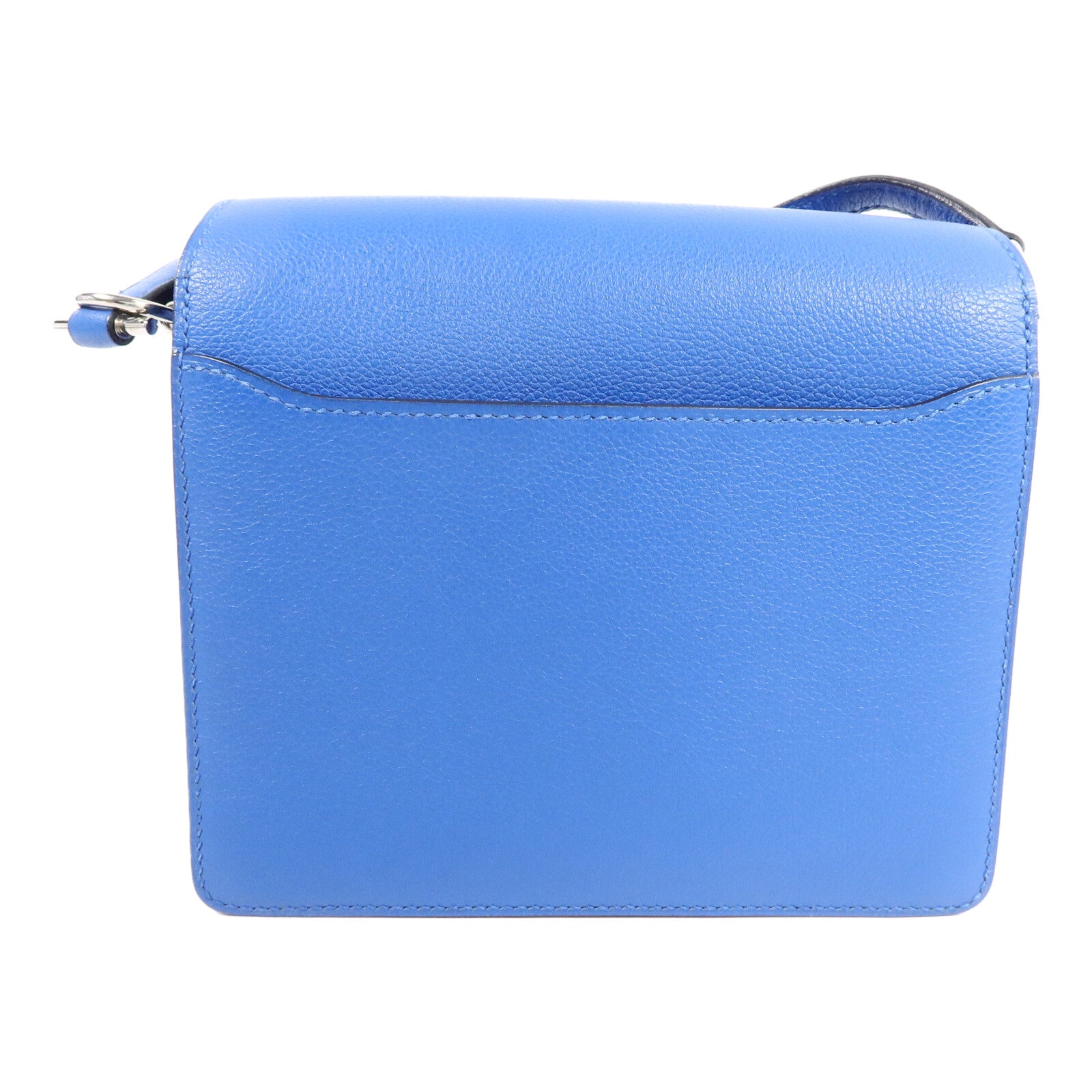 HERMES Evercolor皮革Mini Roulis肩背袋Bleu Hydra