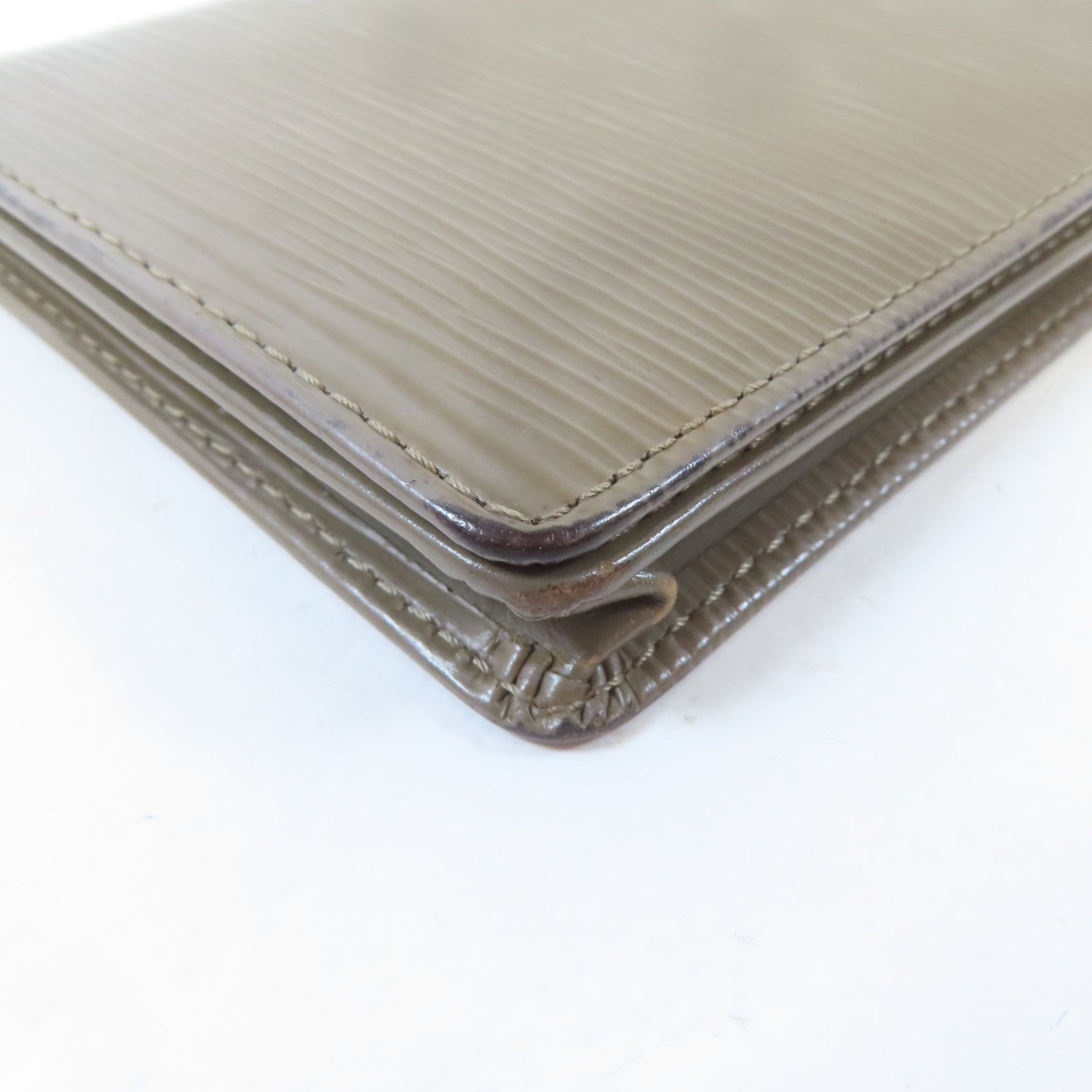 LOUIS VUITTON Epi Porte Cartes Credit "Poivre"長錢包啡色