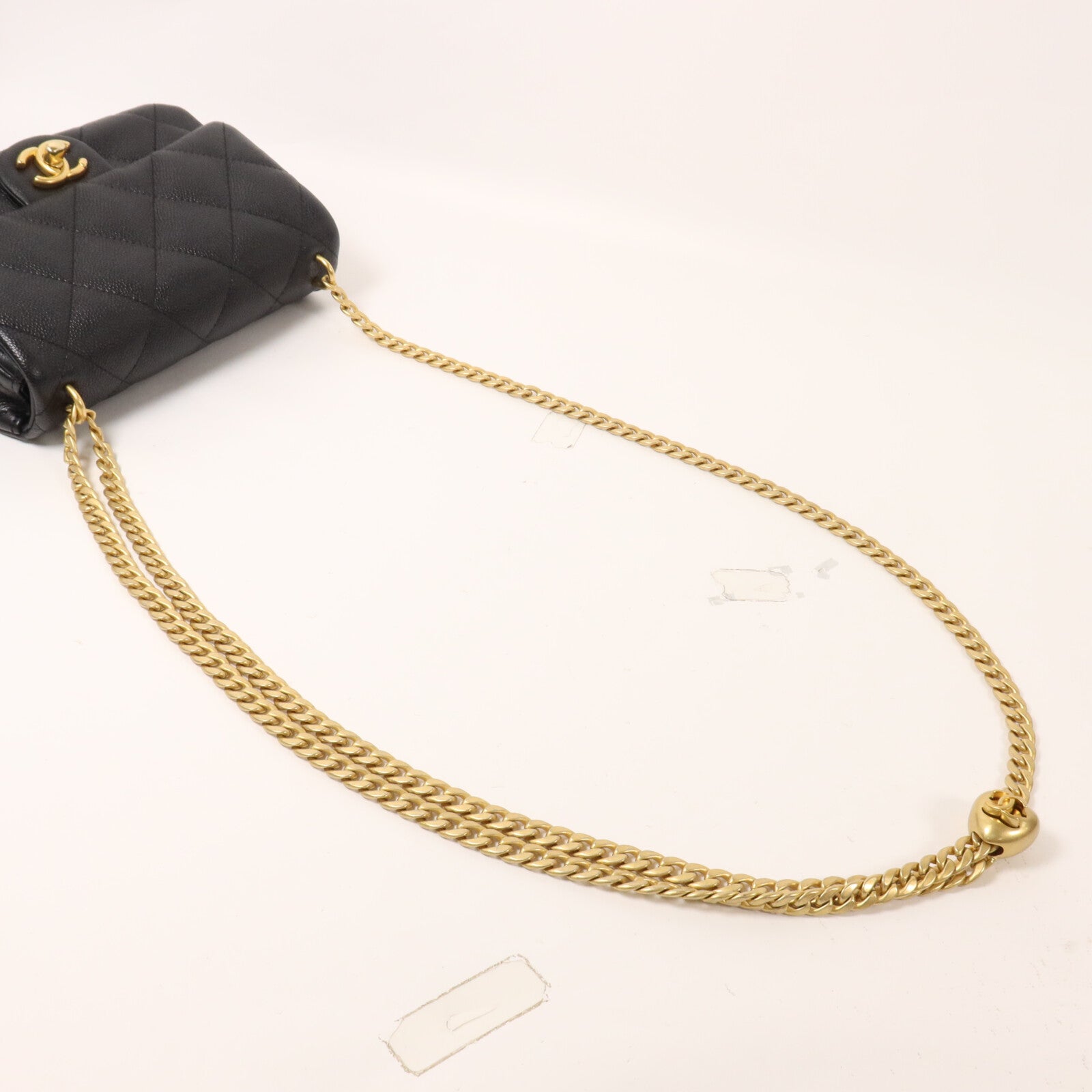 CHANEL 牛皮皮革Chain Shoulder鏈帶肩背袋