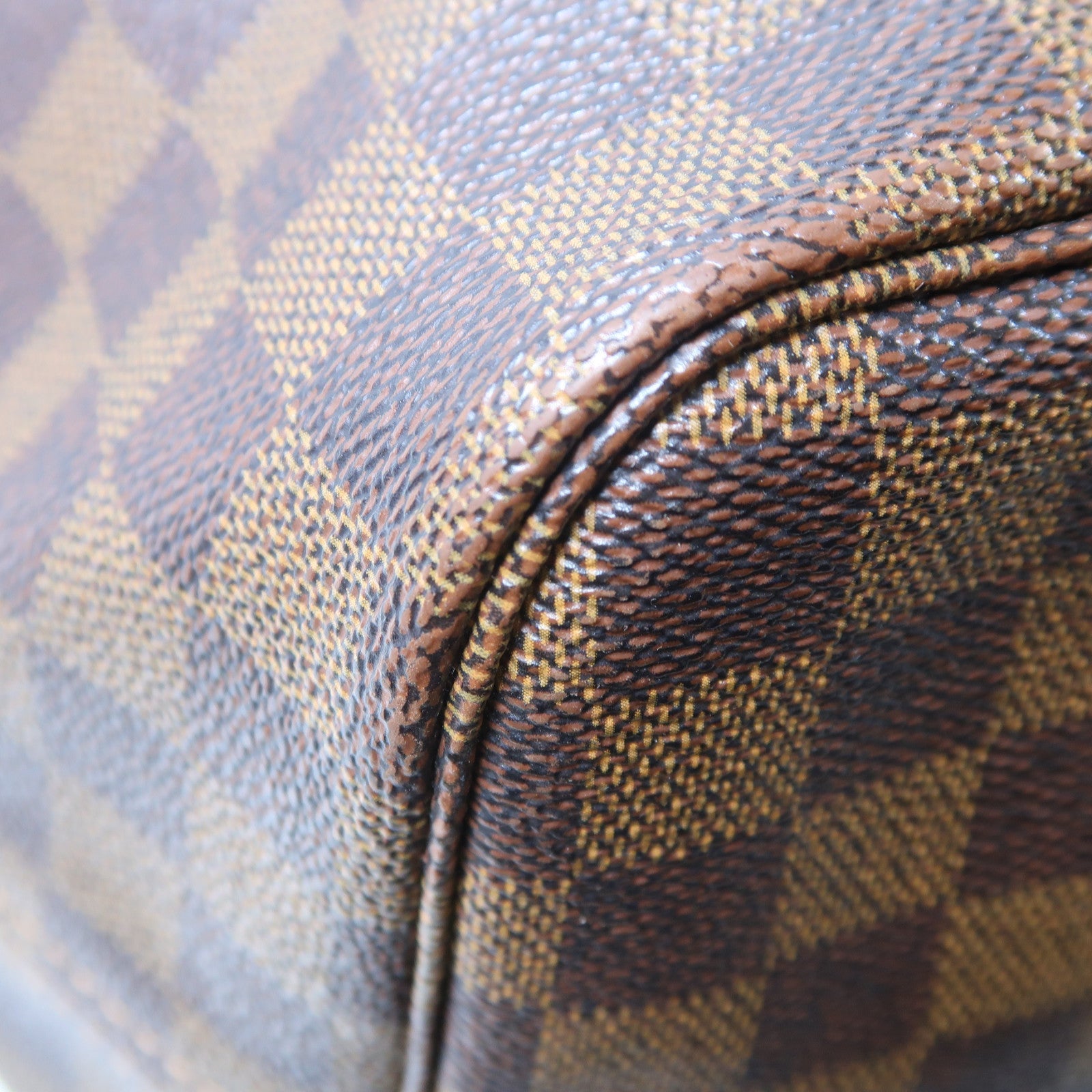 LOUIS VUITTON (PRICE DOWN) LV GHW Neverfull GM Shoulder Bag N51106 Damier Ebene Brown