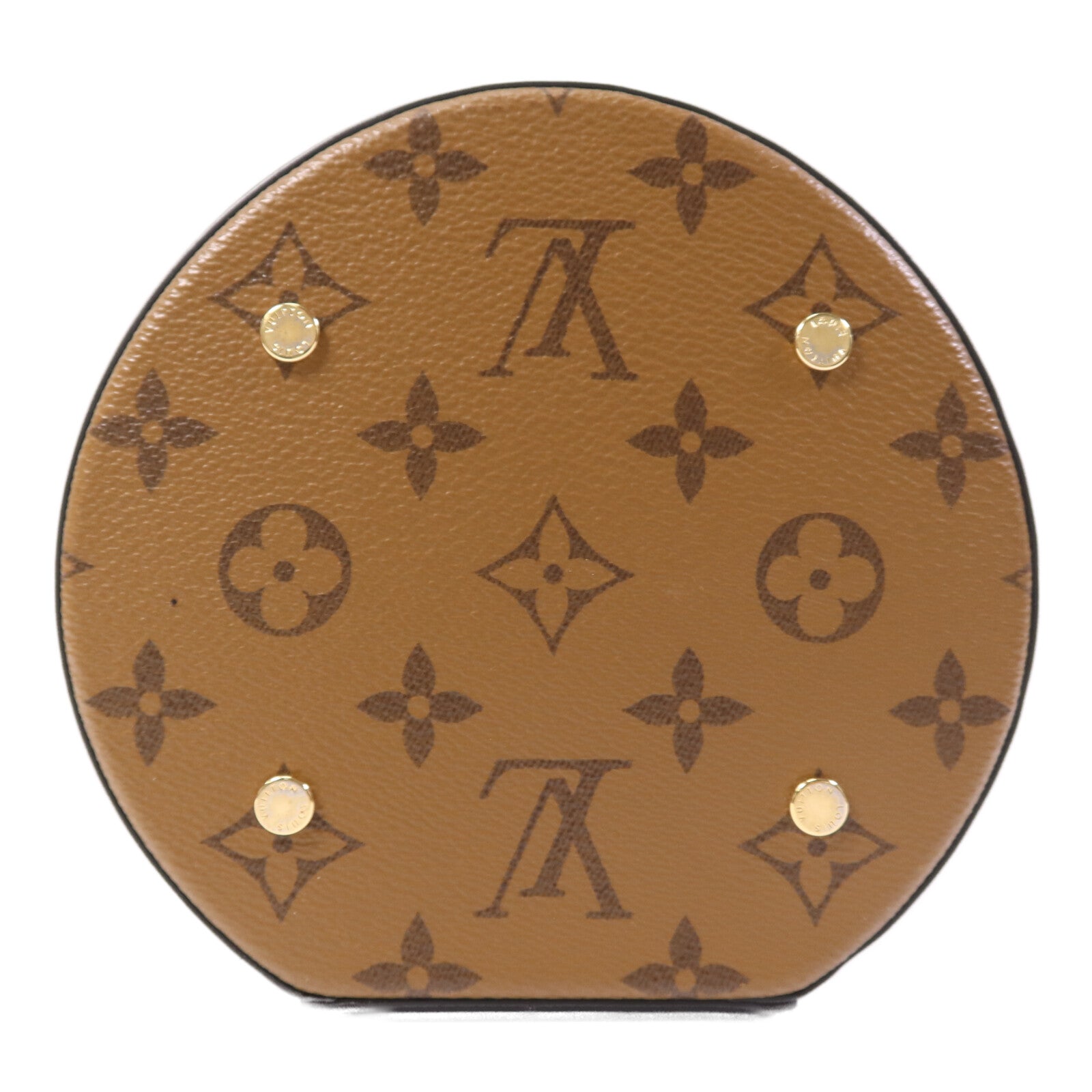 LOUIS VUITTON Monogram Reverse Cannes金扣手挽肩背兩用袋