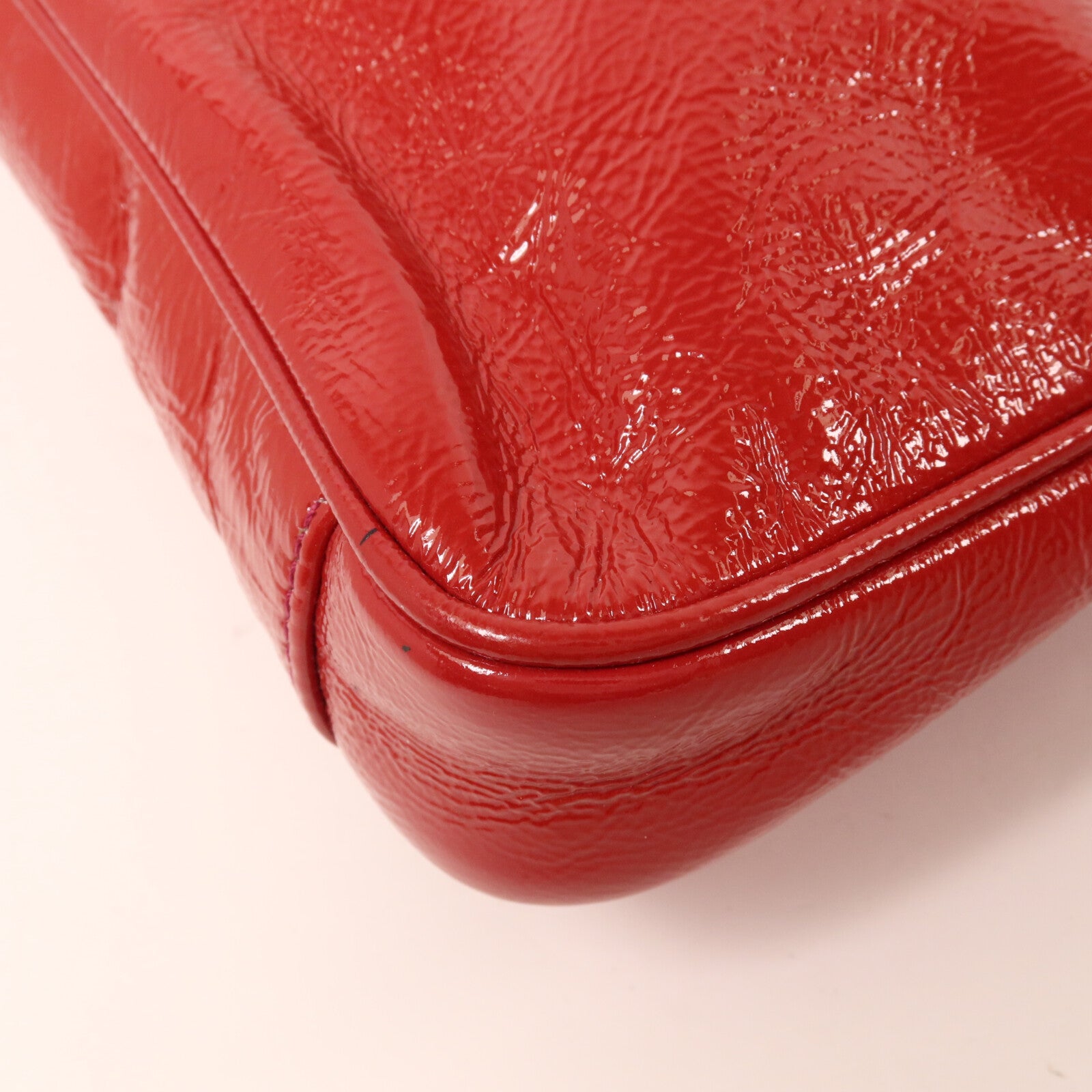 YVES SAINT LAURENT 漆皮皮革Shoulder Bag肩背袋