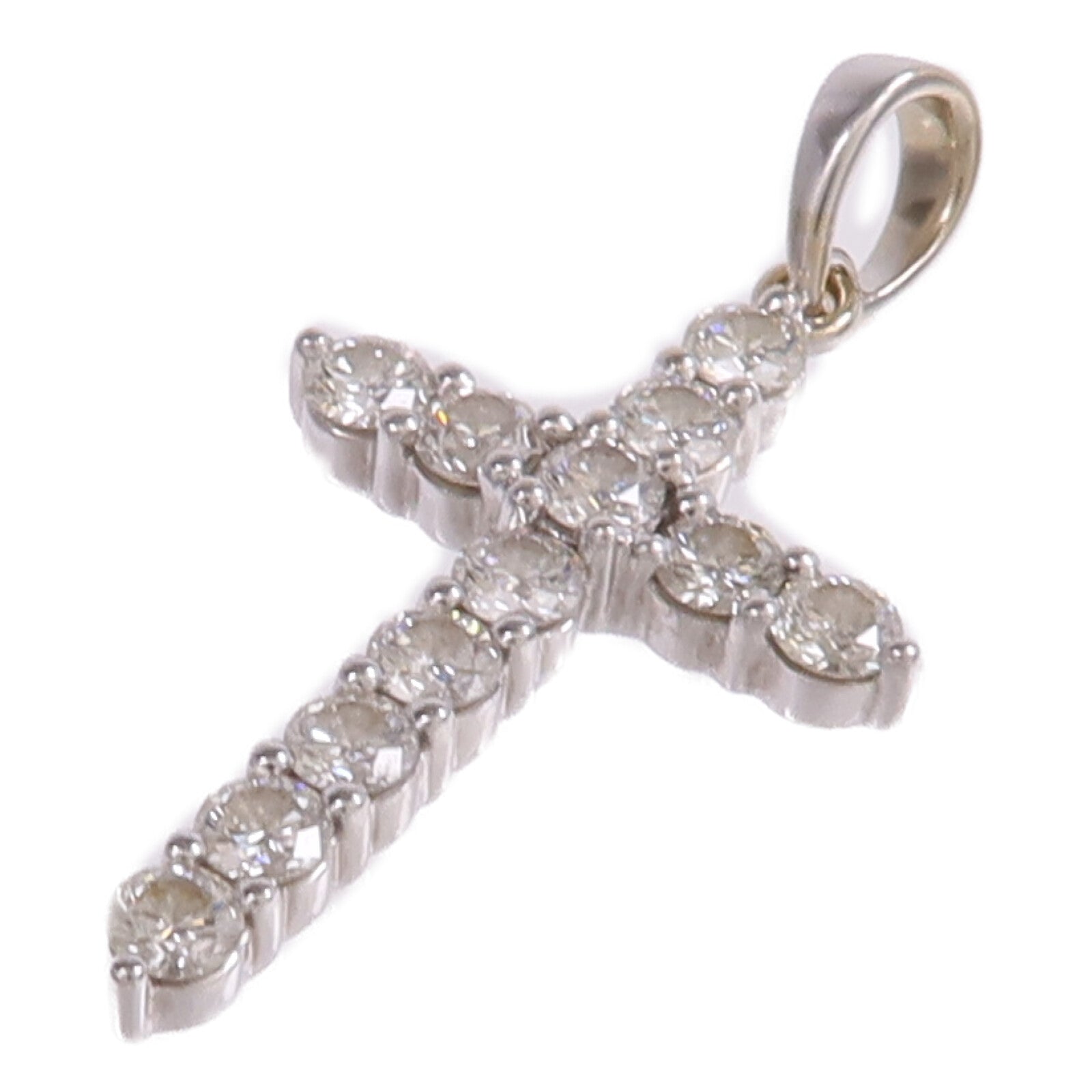 JEWELRY 【激減優惠】18K白金Diamond Pendant Top鑽石吊墜