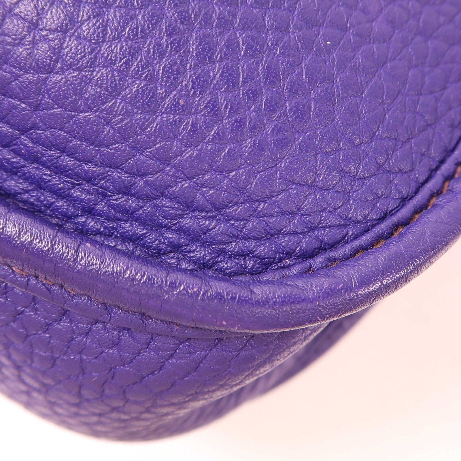 HERMES Clemence皮革Evelyne PM銀扣肩背袋Iris