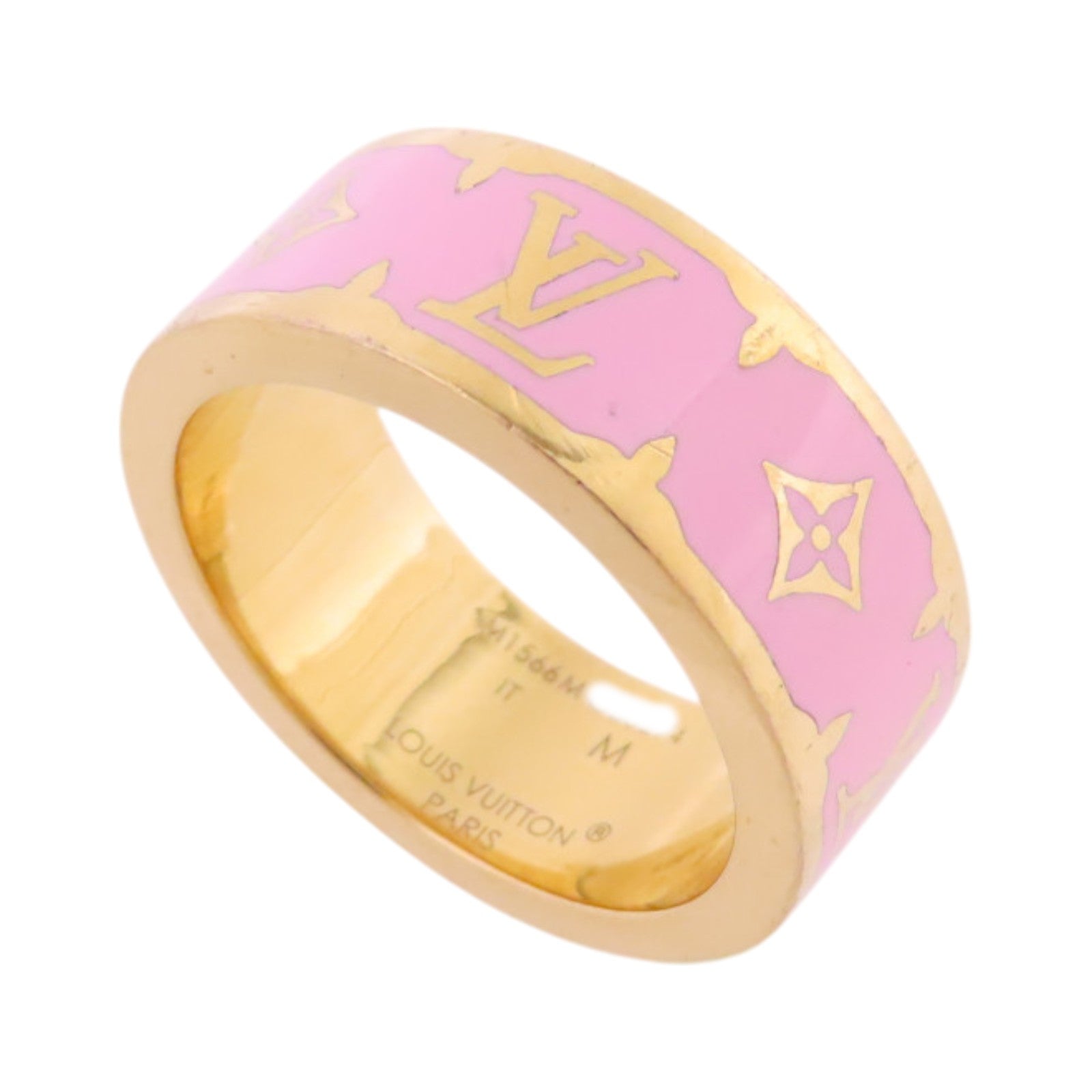 LOUIS VUITTON 金屬Nanogram Enamel M Size Ring戒指US#6