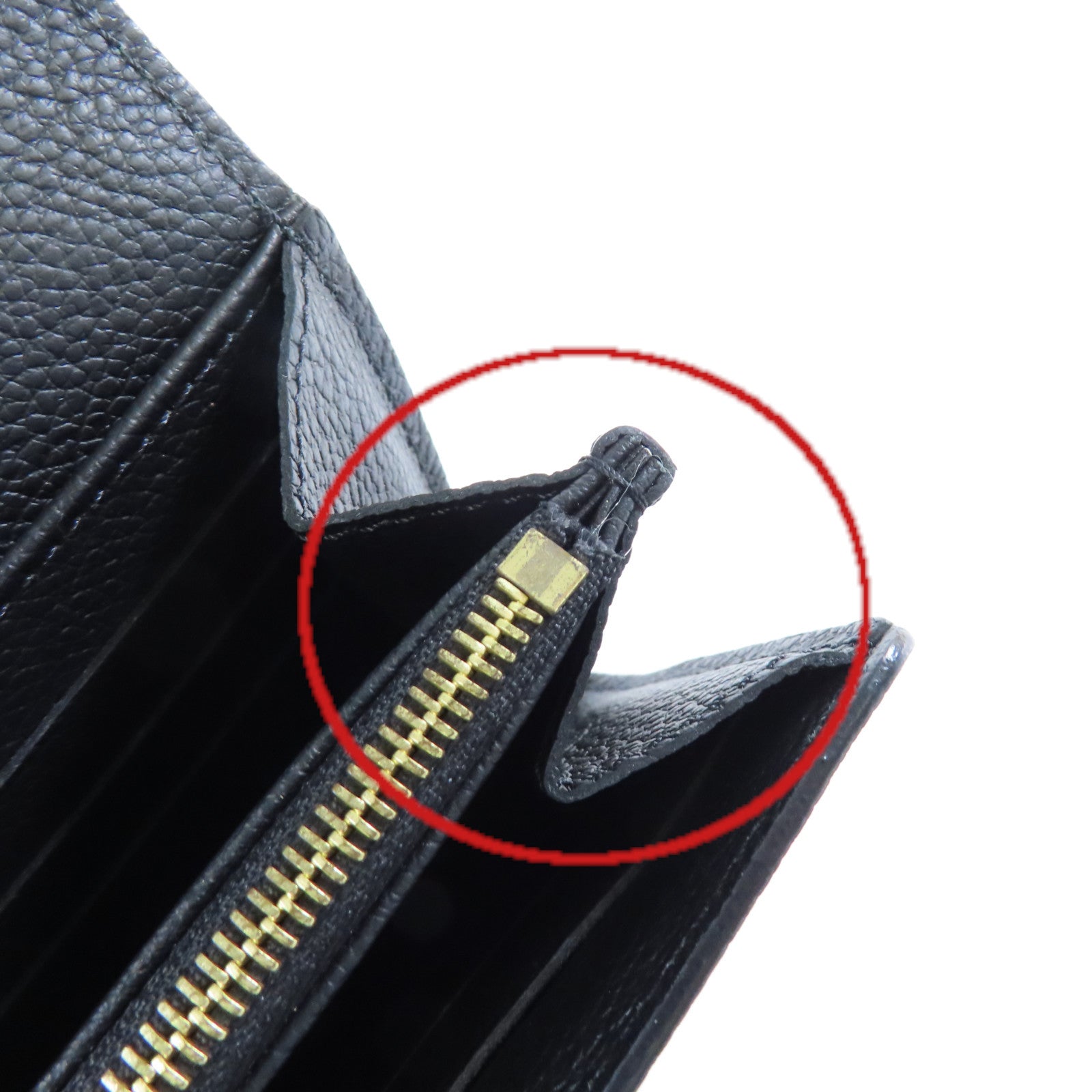 LOUIS VUITTON Monogram Empreinte Sarah Continental Long Wallet金扣長錢包黑色