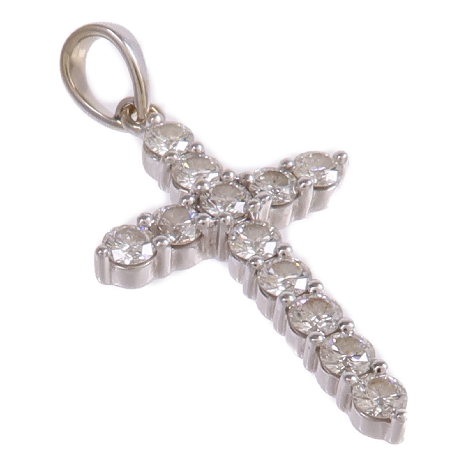 JEWELRY 【激減優惠】18K白金Diamond Pendant Top鑽石吊墜