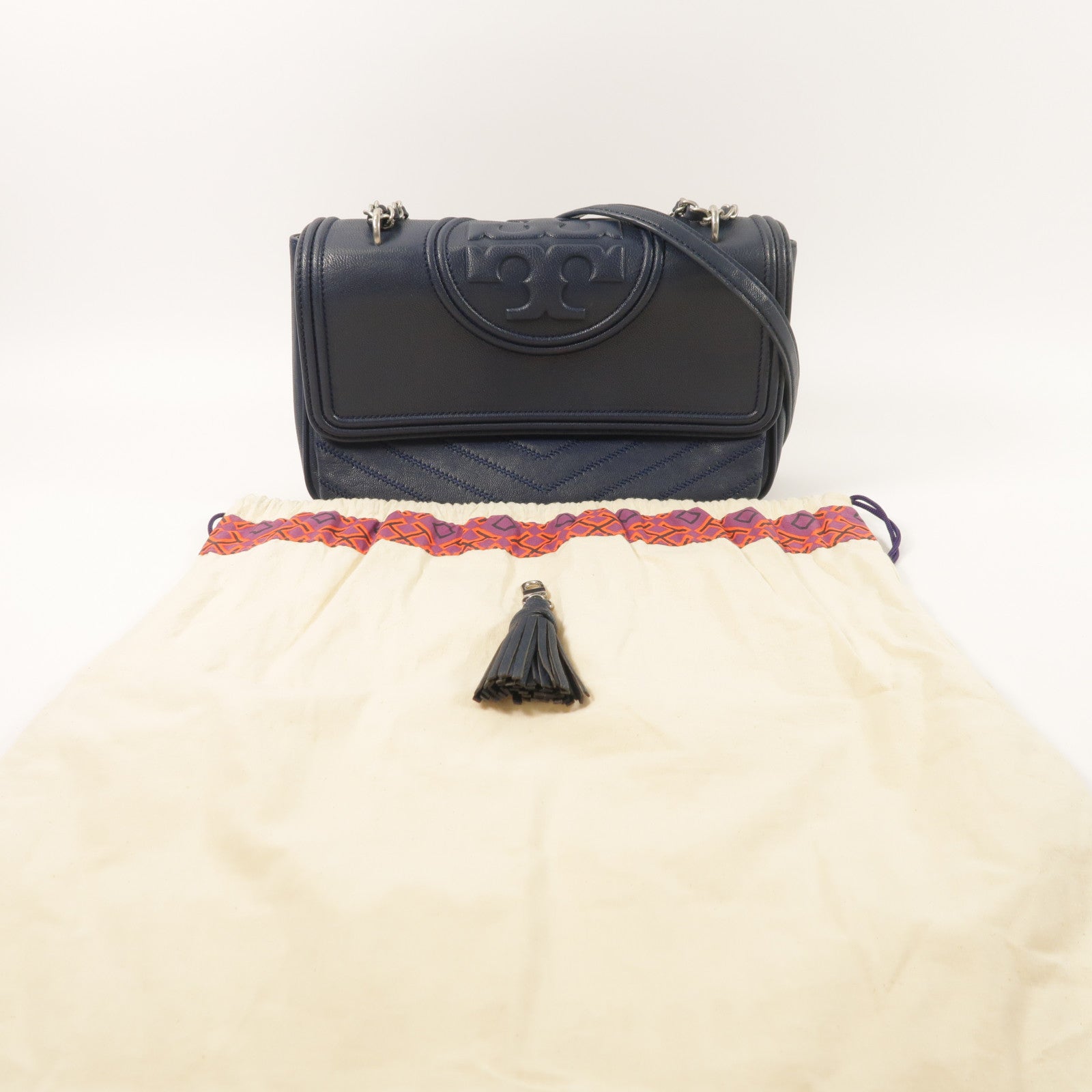 Tory Burch 牛皮皮革Chain Shoulder鏈帶肩背袋