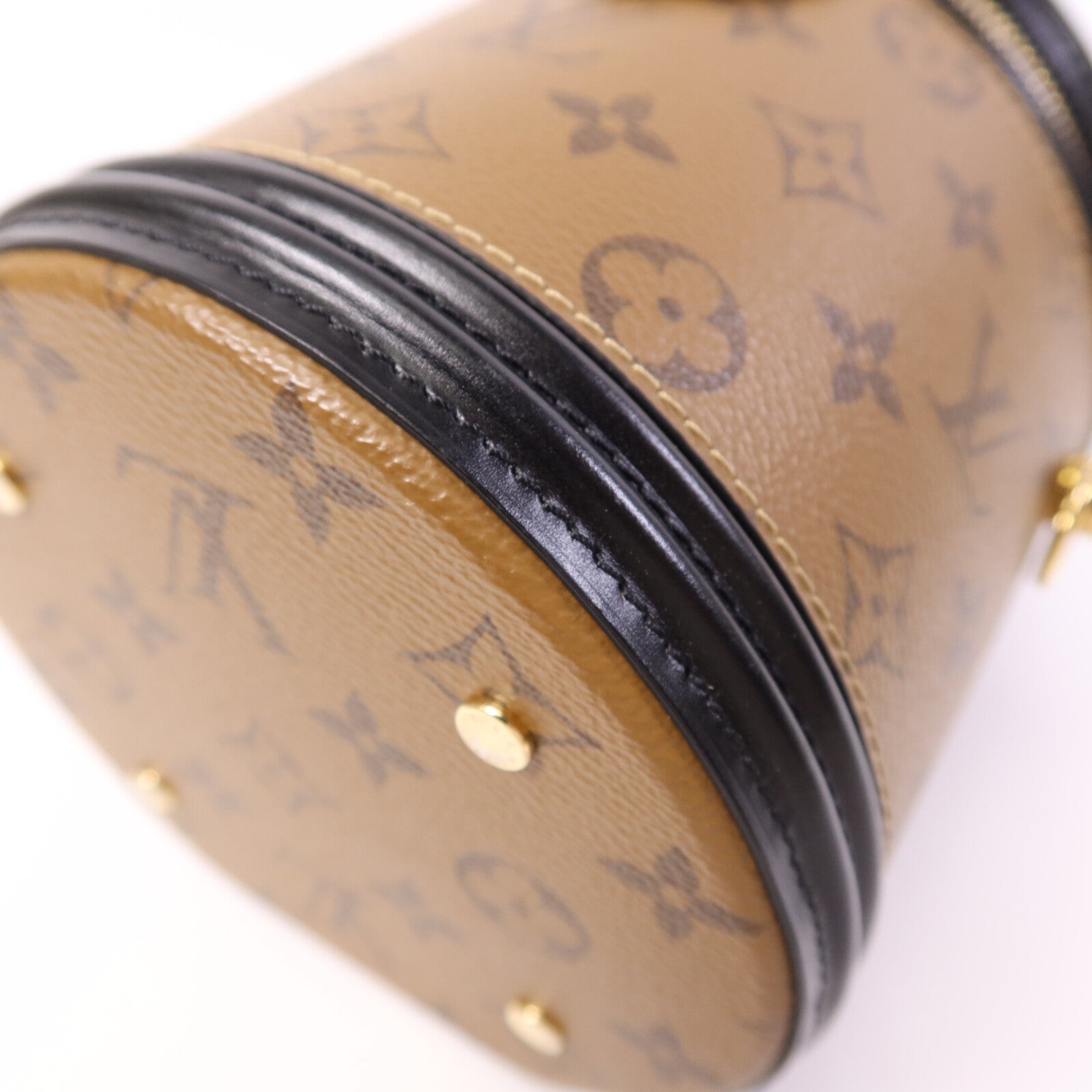 LOUIS VUITTON Monogram Reverse Cannes金扣手挽肩背兩用袋