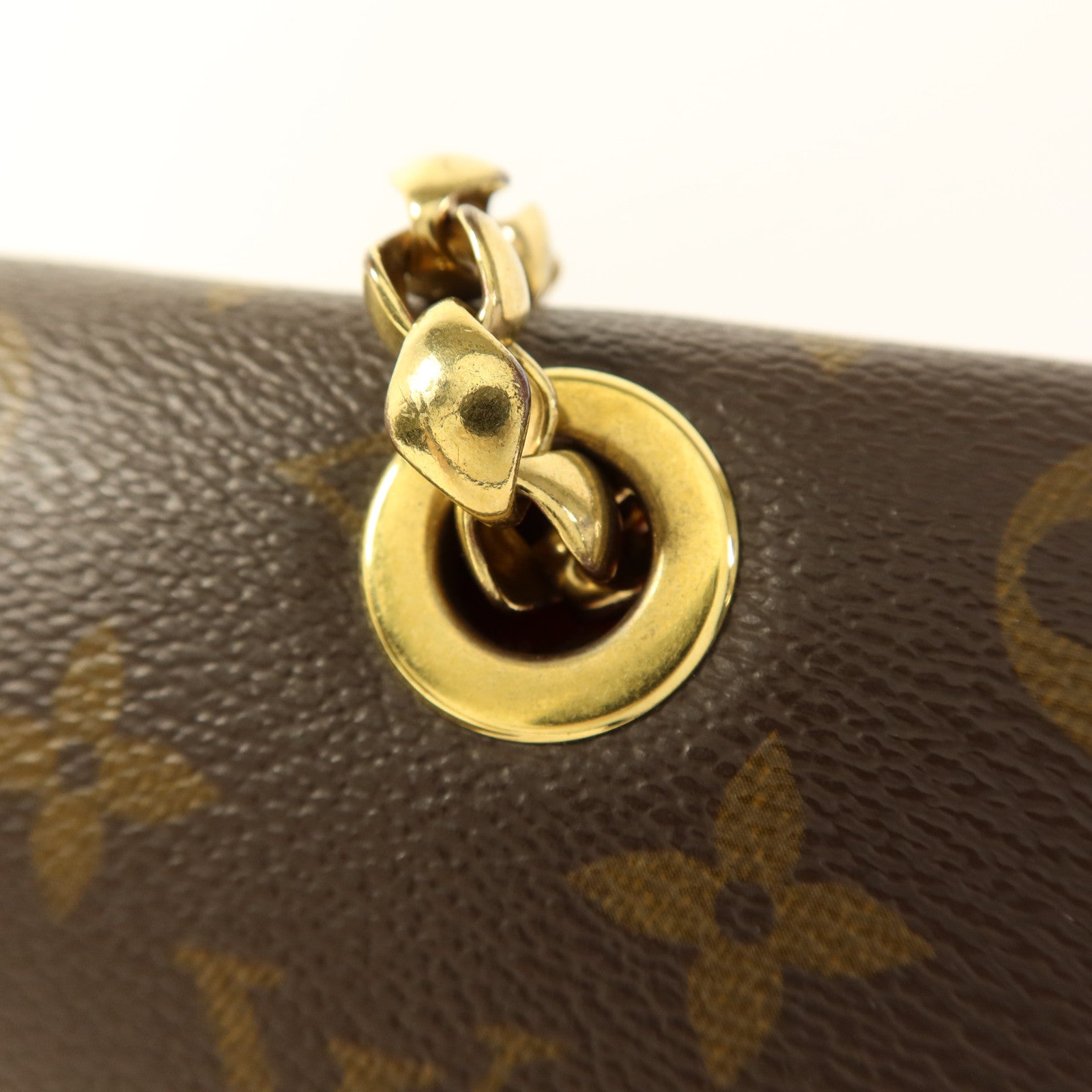 LOUIS VUITTON Monogram Victoire金扣鏈帶肩背袋
