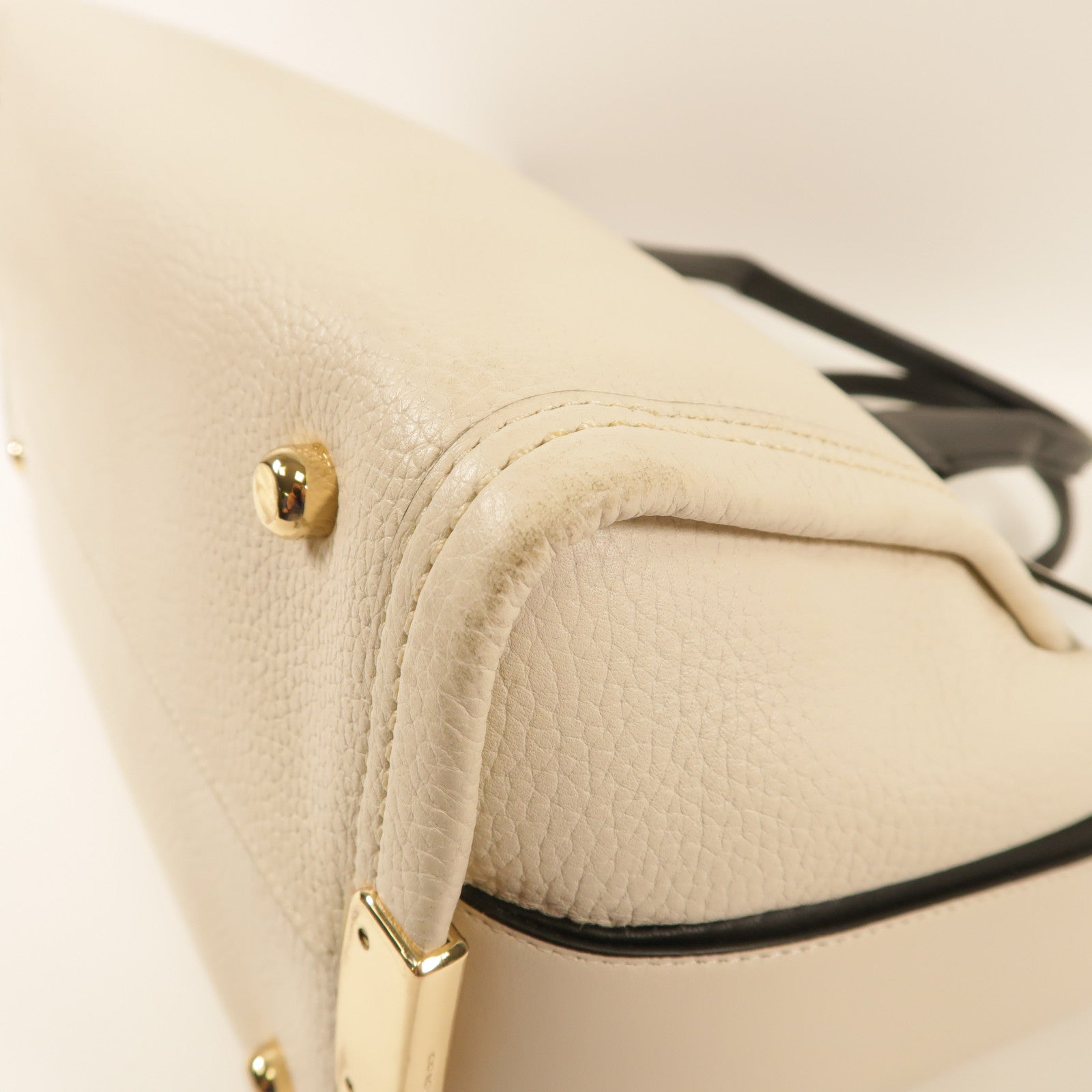 COACH 牛皮皮革Shoulder Bag金扣手挽肩背兩用袋