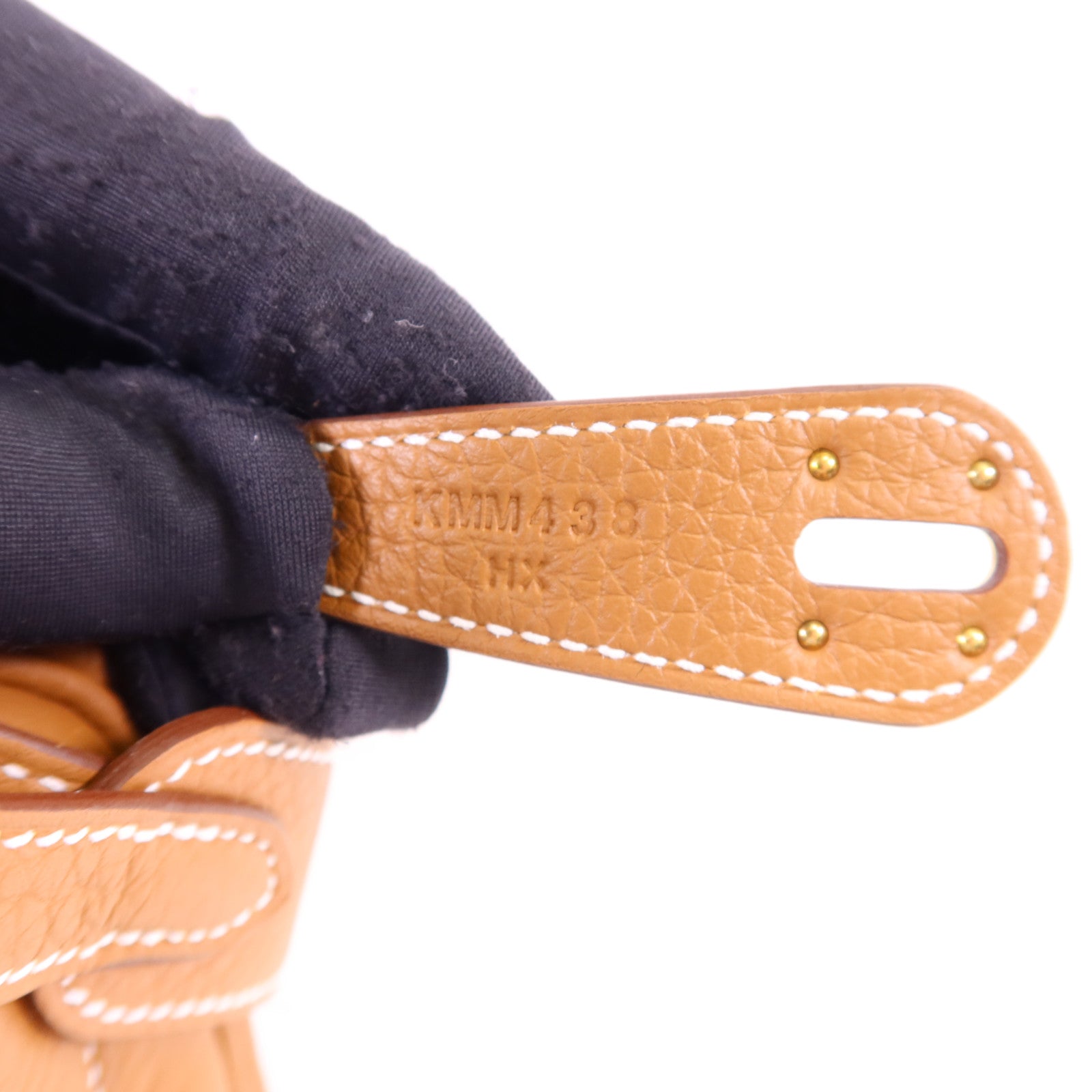 HERMES Clemence皮革Lindy 26金扣肩背袋