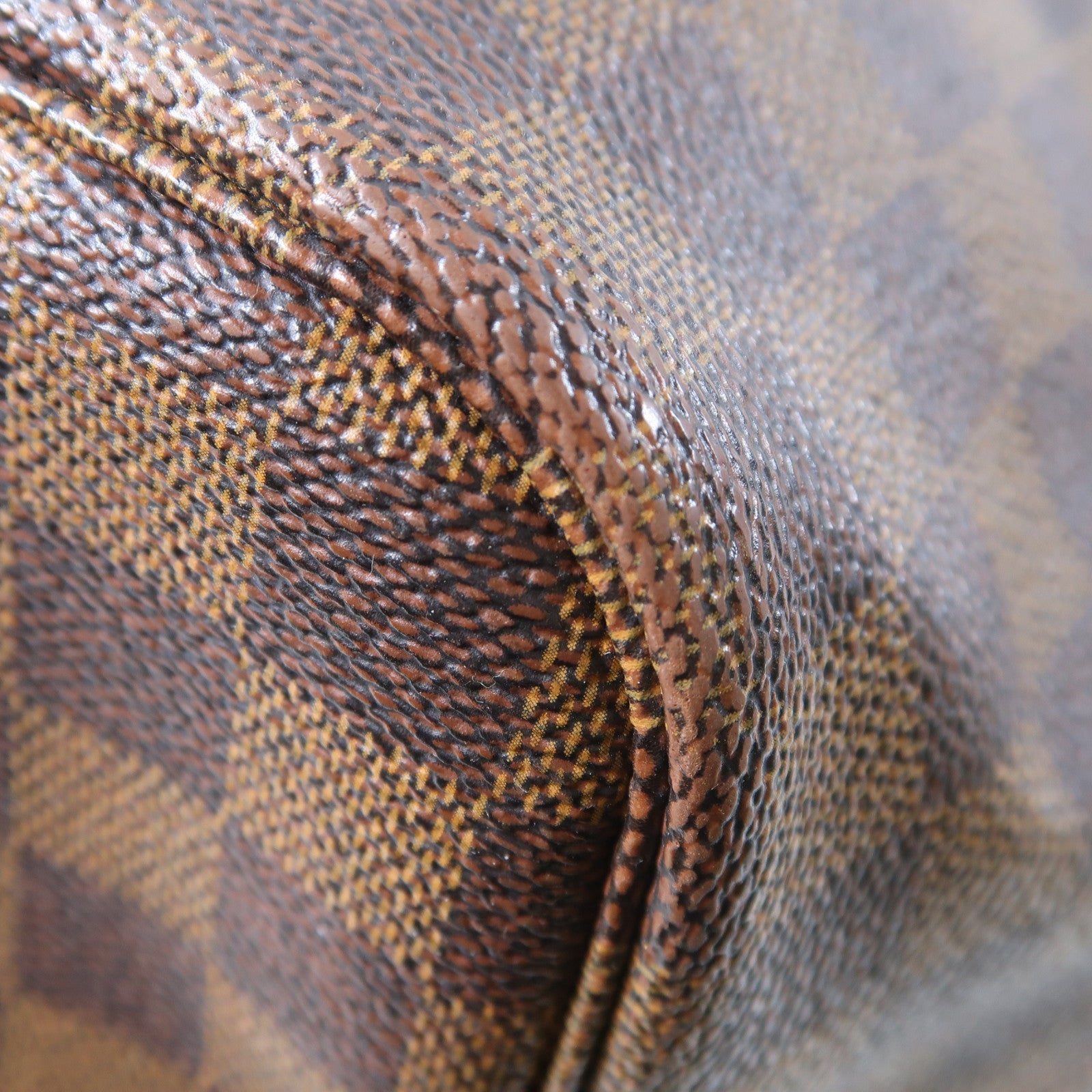 LOUIS VUITTON (PRICE DOWN) LV GHW Neverfull GM Shoulder Bag N51106 Damier Ebene Brown