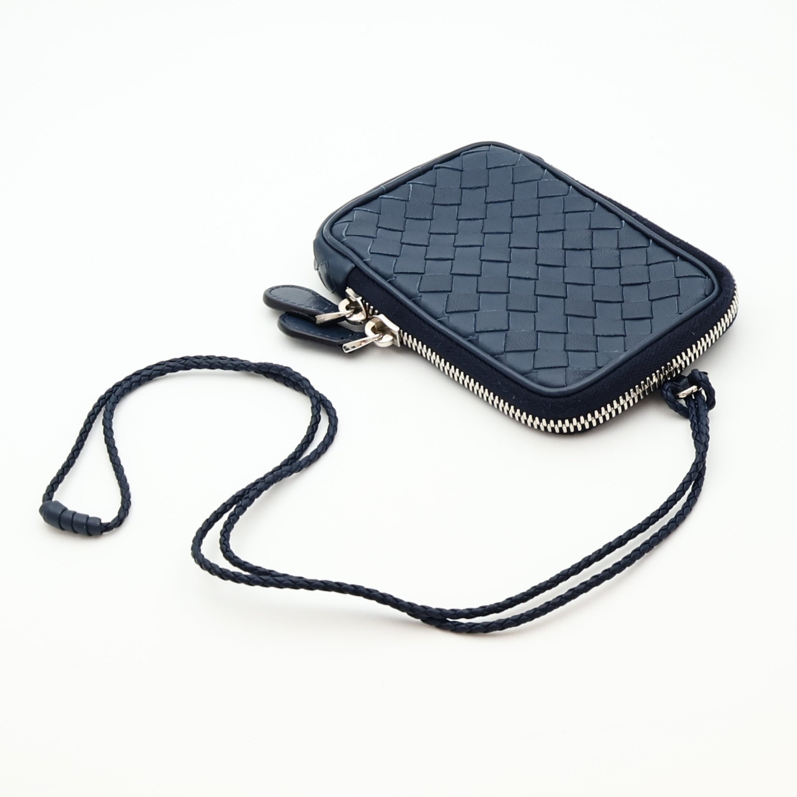 BOTTEGA VENETA 羊皮皮革Zip Strap Pouch小袋