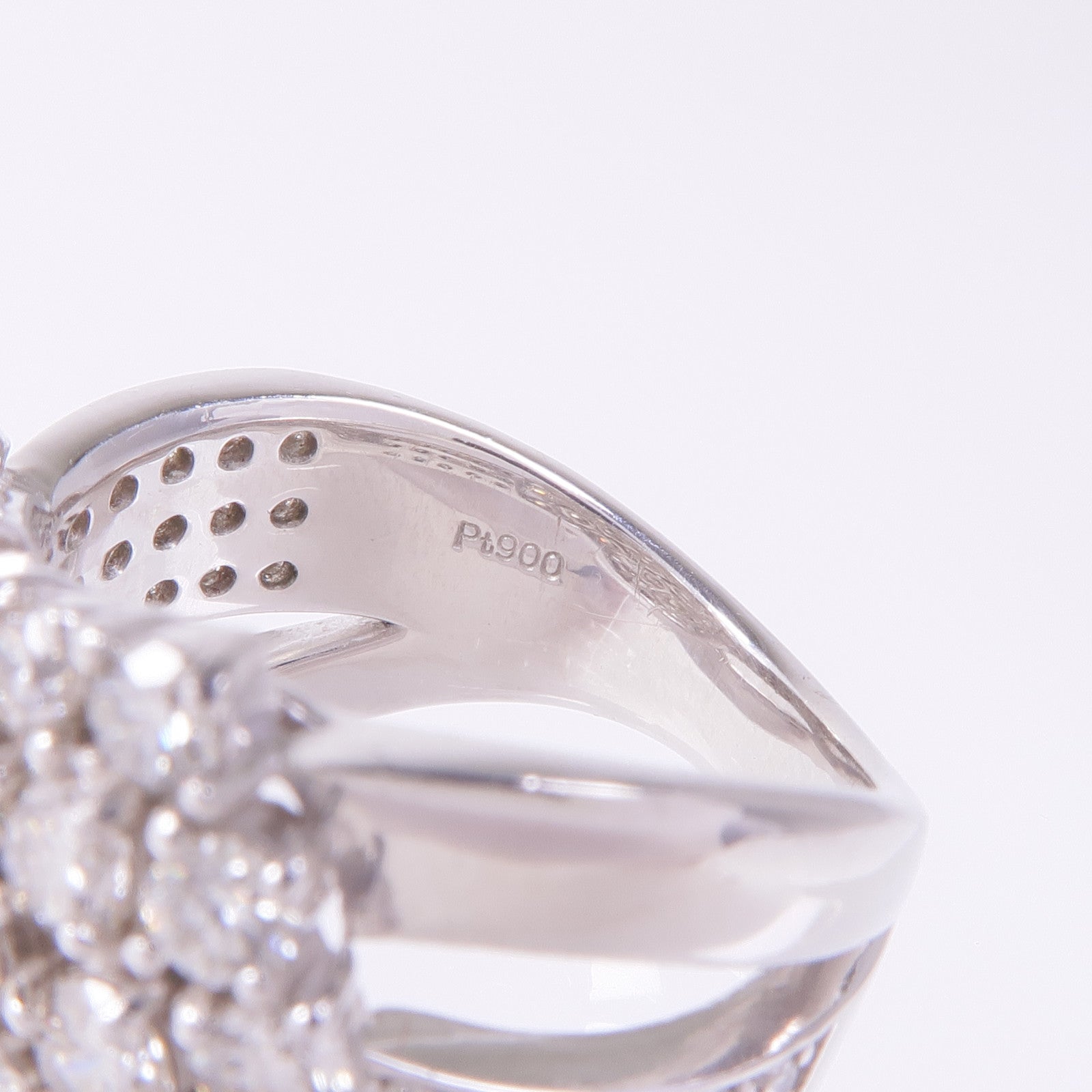 JEWELRY 【激減優惠】PT900鉑金Diamond Ring鑽石戒指US#6