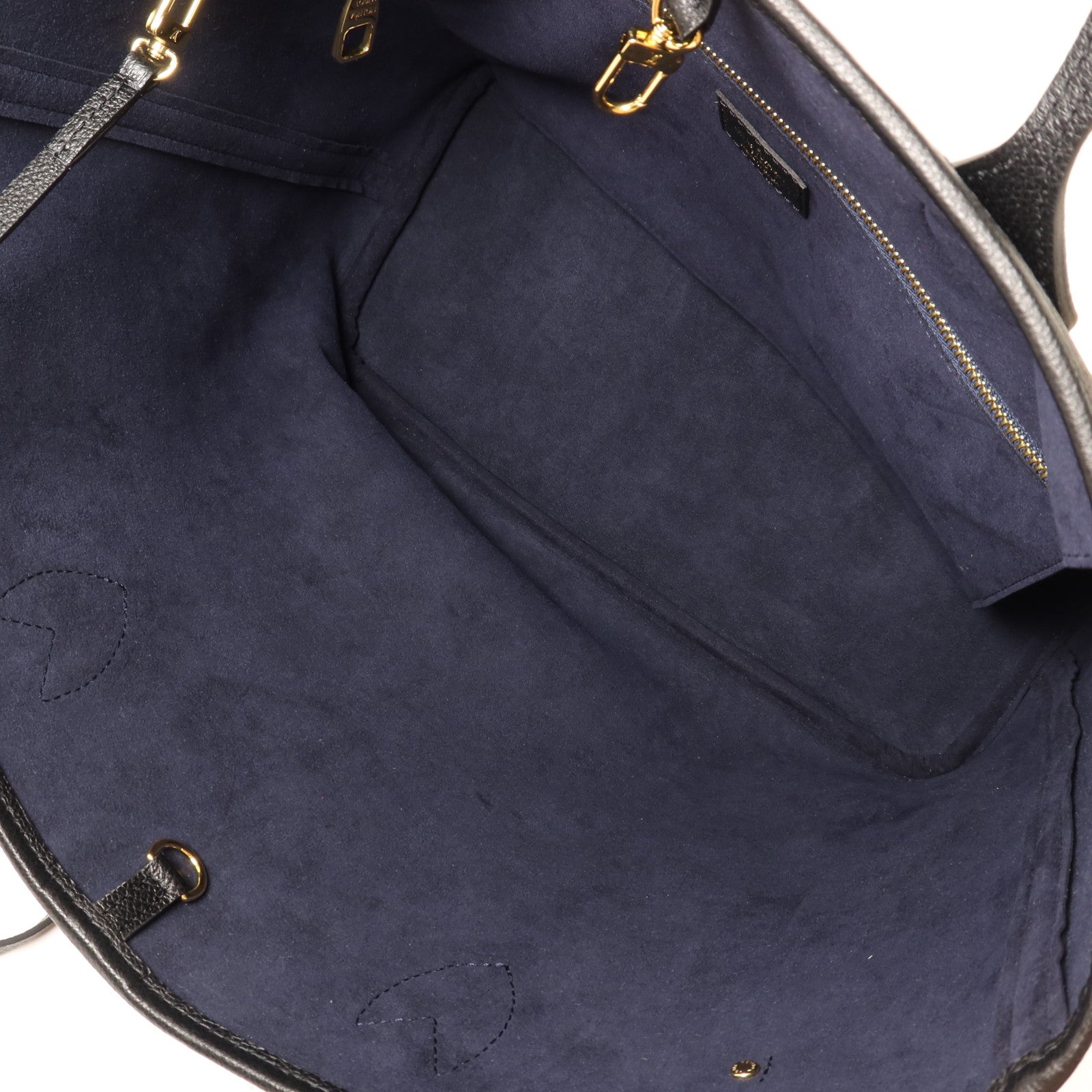 LOUIS VUITTON Monogram Empreinte Neverfull MM金扣手挽袋
