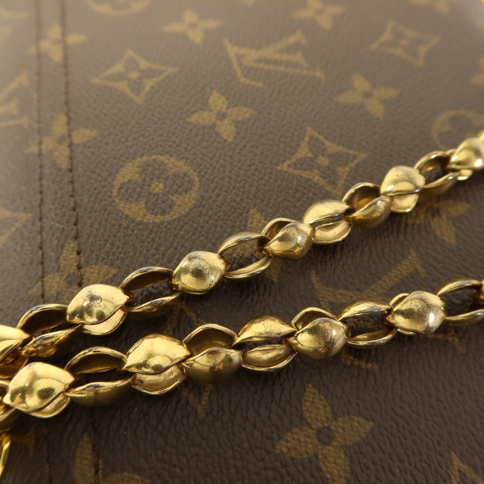 LOUIS VUITTON Monogram Victoire金扣鏈帶肩背袋