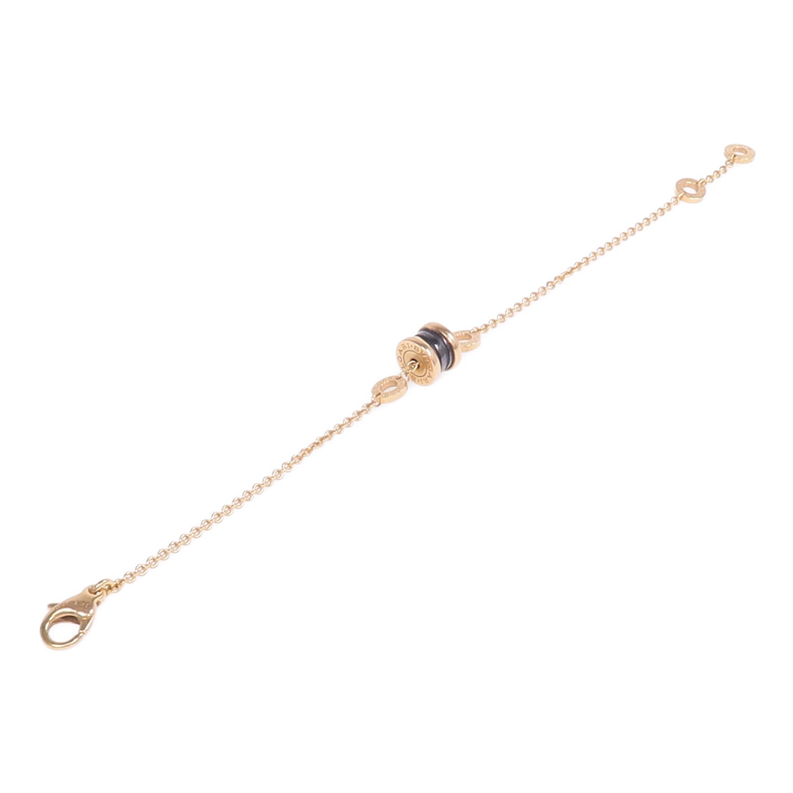 BVLGARI 18K玫瑰金/陶瓷B.zero 1 Bracelet手鏈