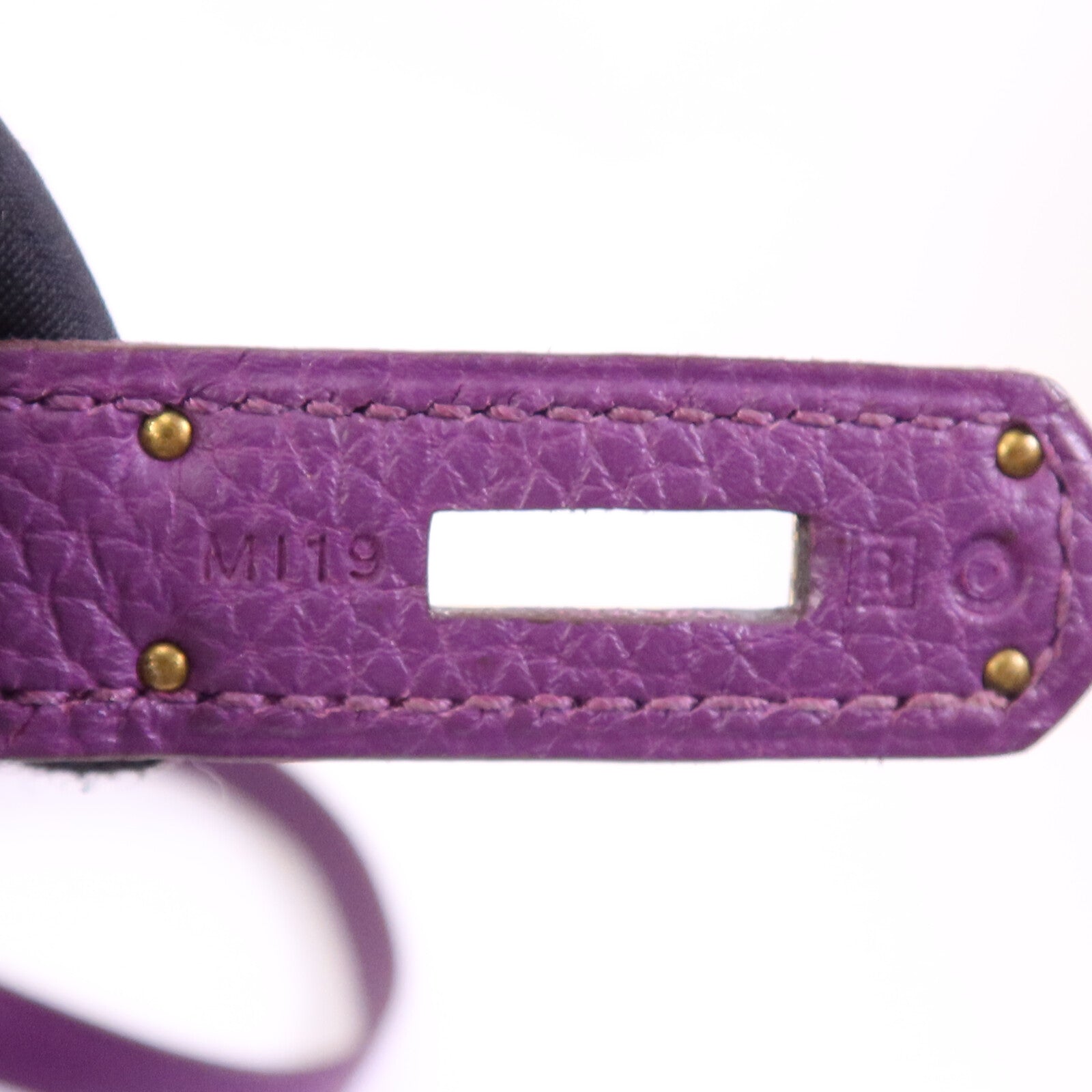 HERMES Togo皮革Kelly 28金扣手挽肩背兩用袋Anemone