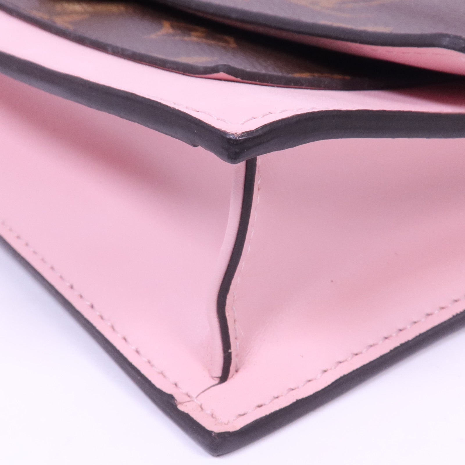 LOUIS VUITTON Monogram Flore Chain Wallet金扣鏈帶肩背袋