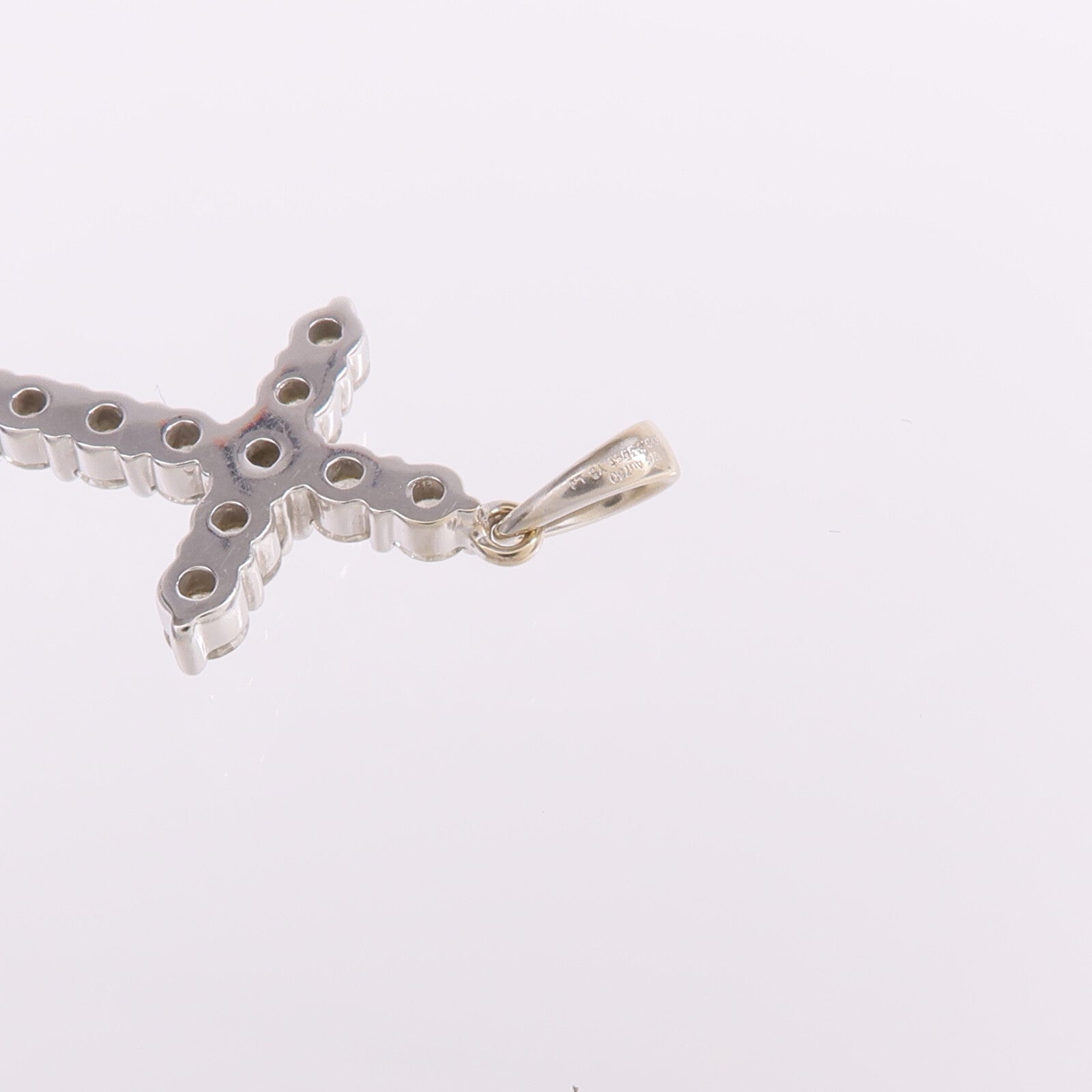JEWELRY 【激減優惠】18K白金Diamond Pendant Top鑽石吊墜