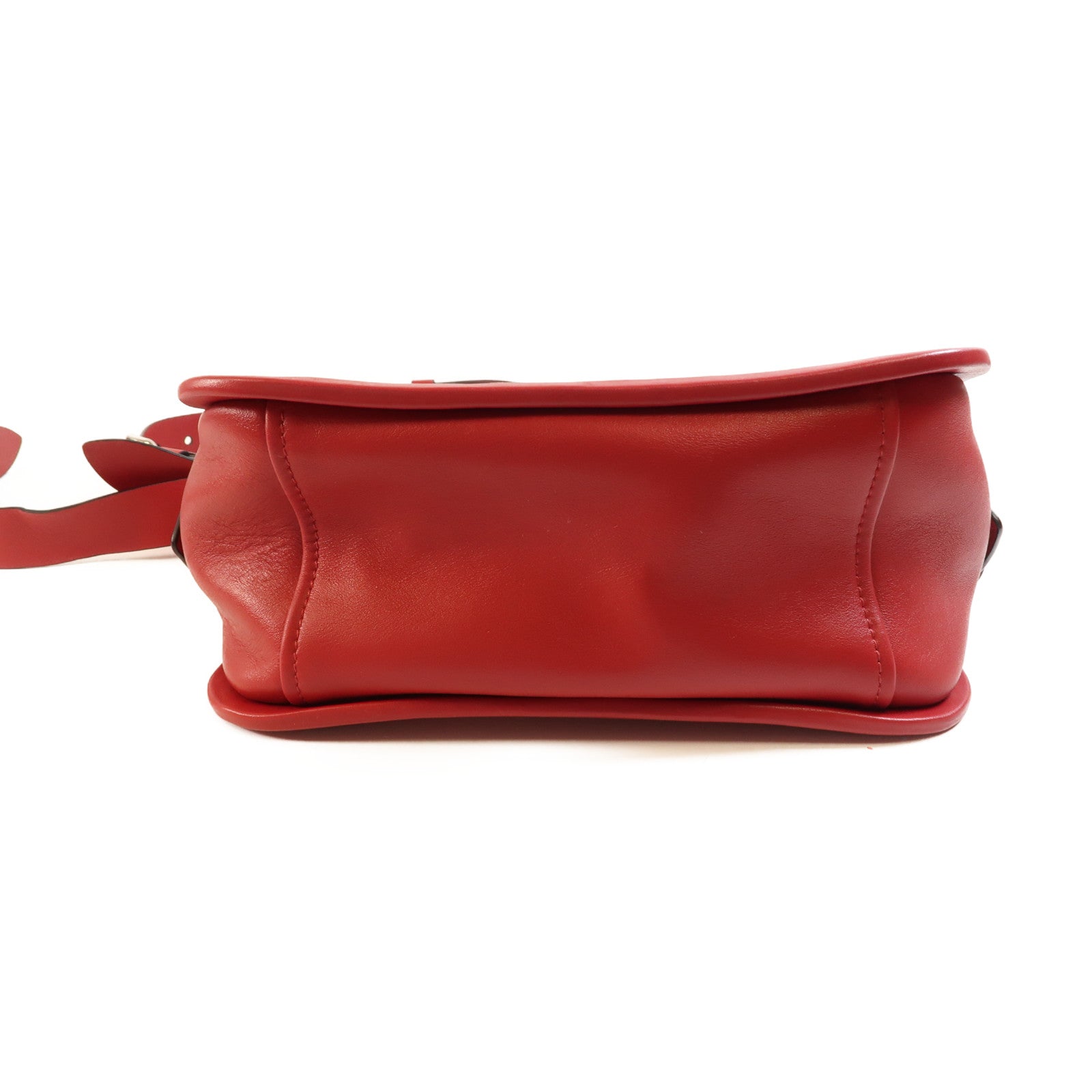 PRADA 牛皮皮革Etiquette Bag金扣肩背袋