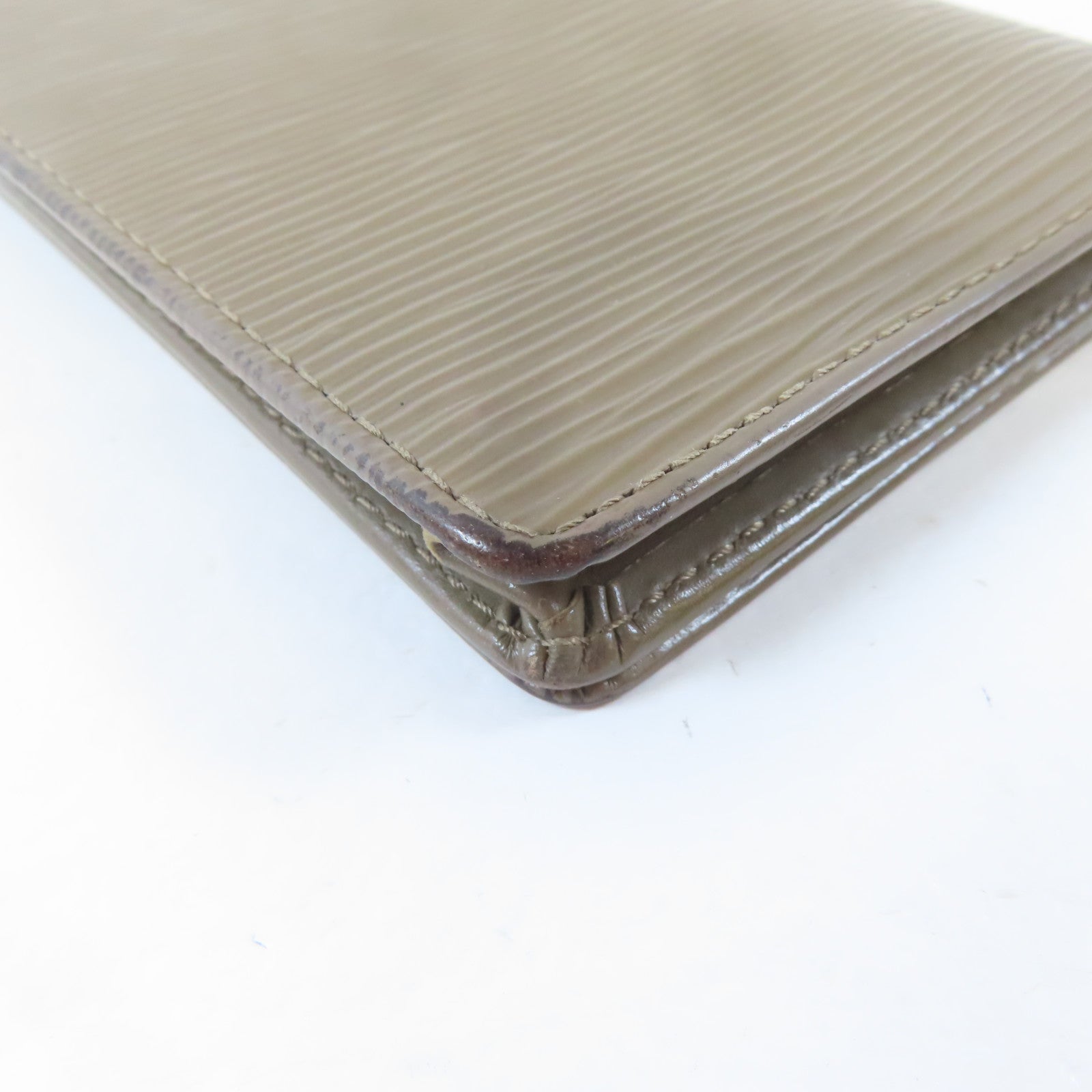 LOUIS VUITTON Epi Porte Cartes Credit "Poivre"長錢包啡色