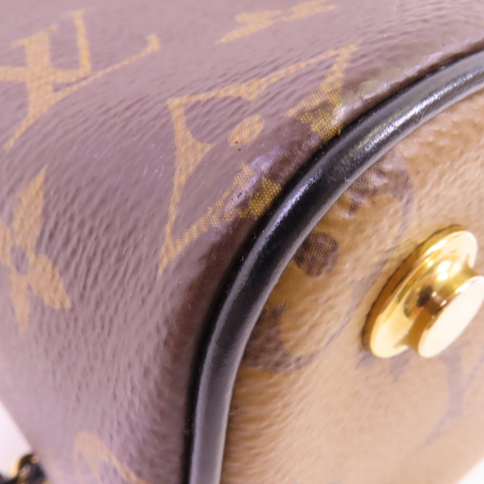 LOUIS VUITTON 【激減優惠】Monogram Reverse Vanity PM金扣鏈帶手挽肩背兩用袋