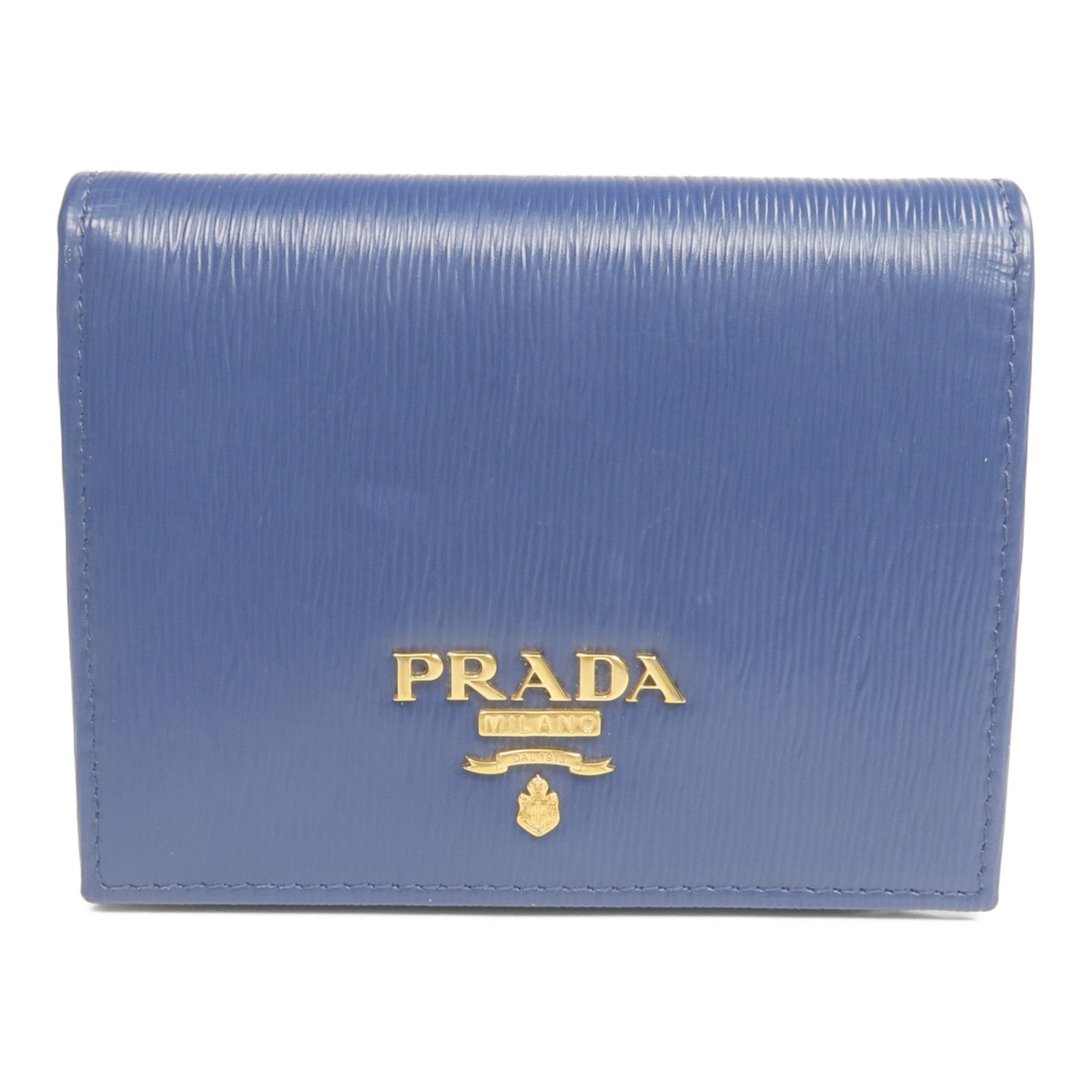 PRADA 牛皮皮革Wallet金扣長錢包