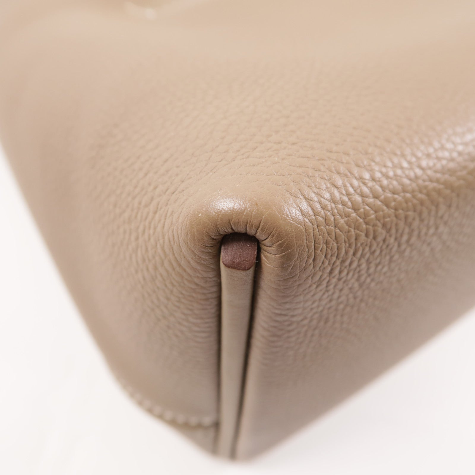 HERMES Togo皮革/Swift皮革24/24 29cm金扣手挽肩背兩用袋大象灰色