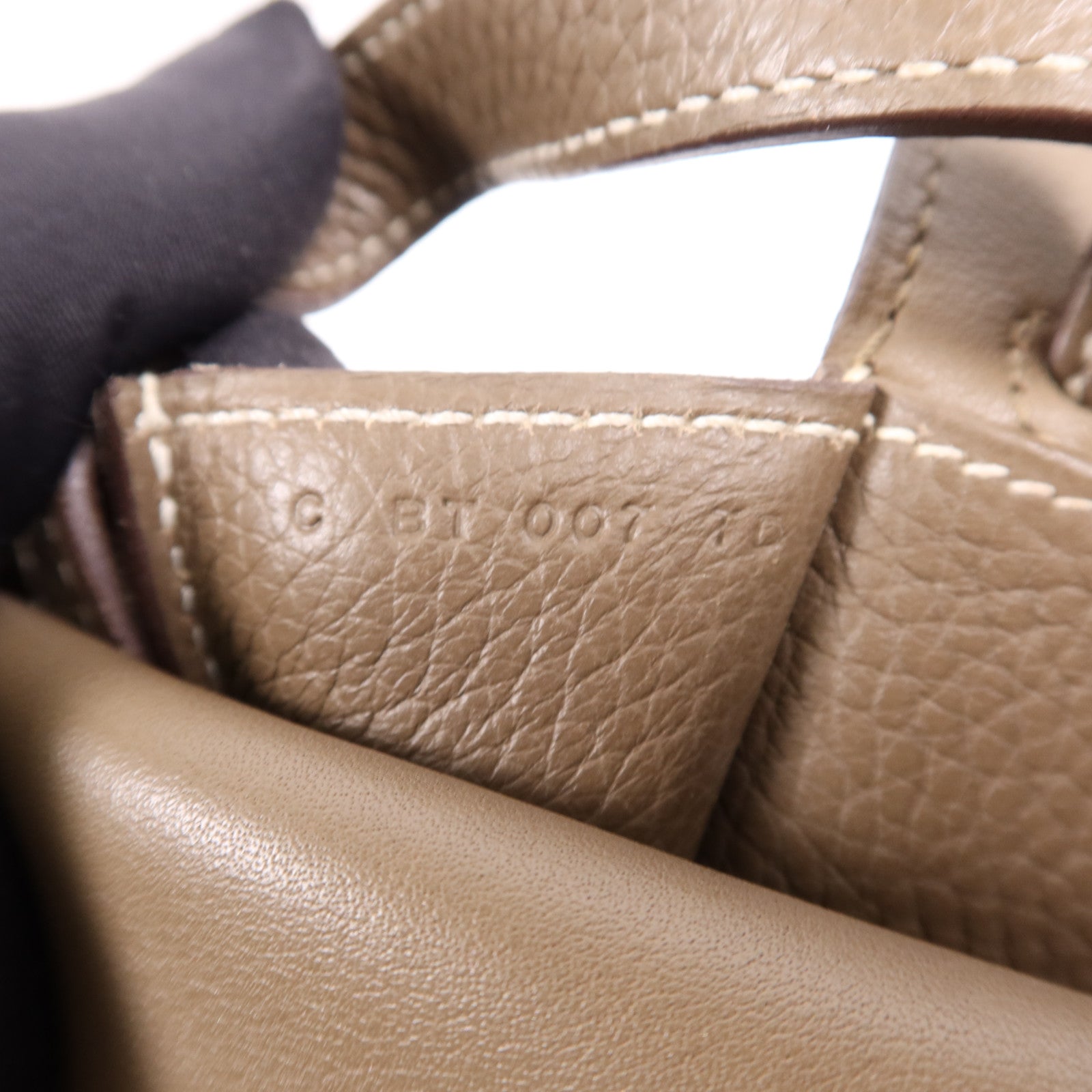 HERMES Clemence皮革Halzan 31銀扣手挽肩背兩用袋Etoupe