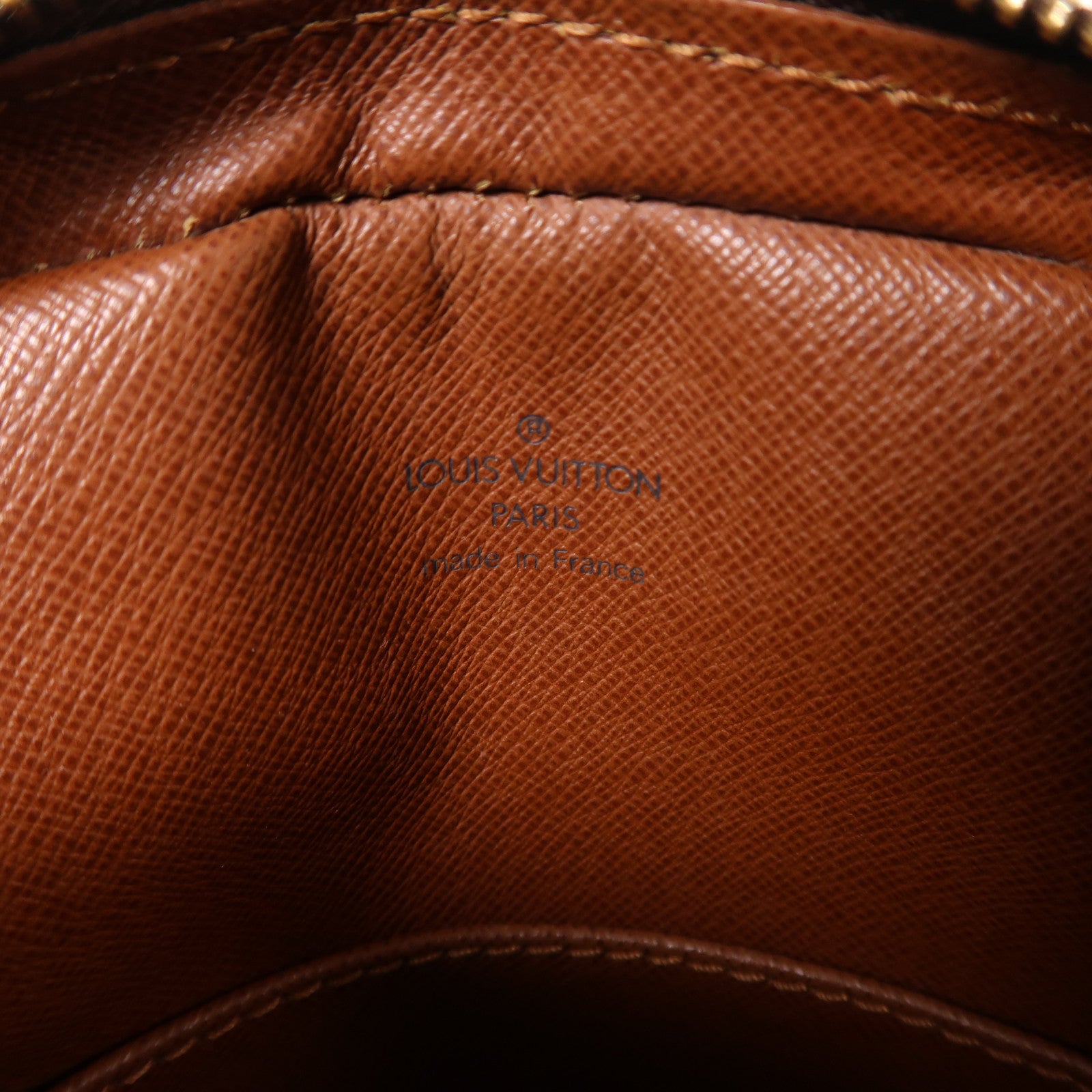 LOUIS VUITTON Monogram Danube金扣肩背袋棕色