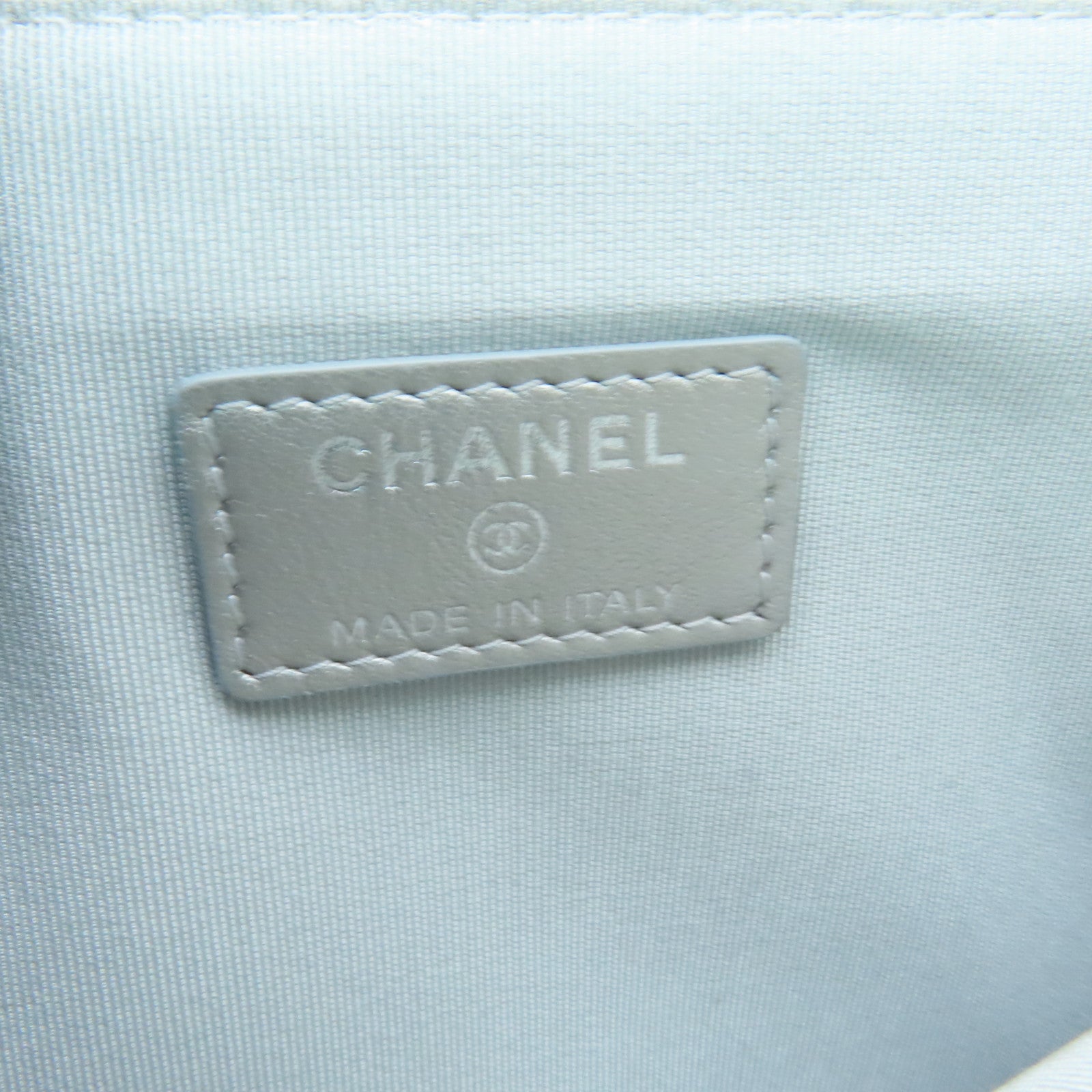 CHANEL **【激減優惠】菱格羊皮皮革Chain Shoulder Bag銀扣鏈帶肩背袋銀色