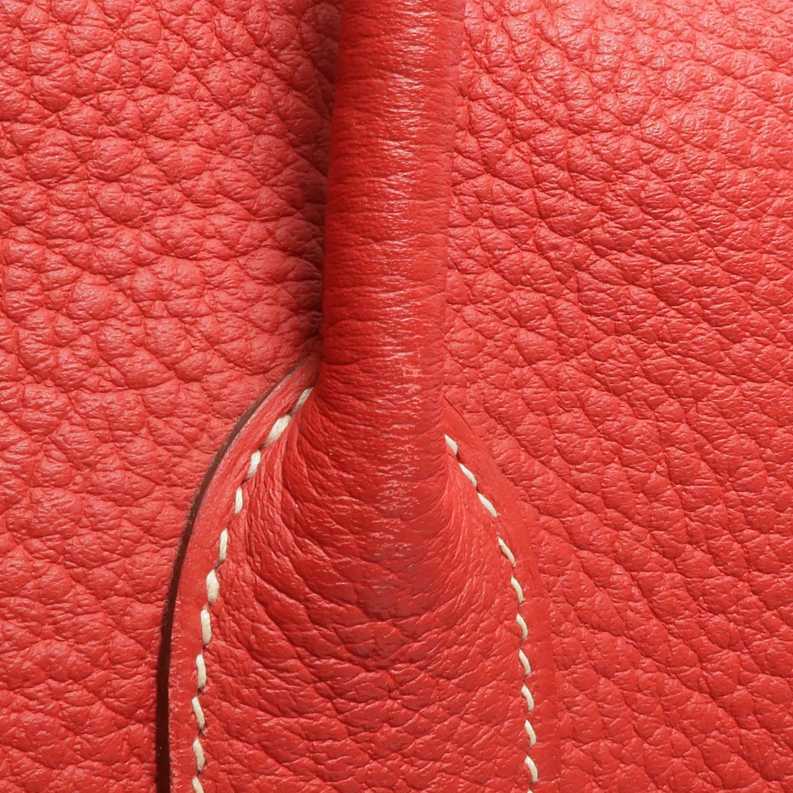 HERMES Clemence皮革Garden Party PM銀扣手挽袋